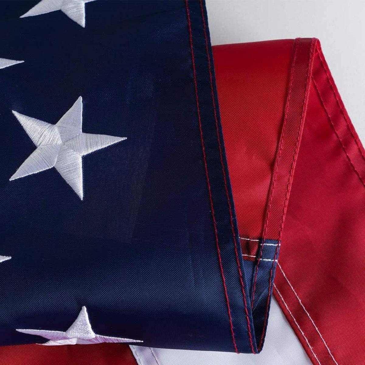Polyester American Flag (4x6 foot) Embroidered Stars & Sewn Stripes - Image 4