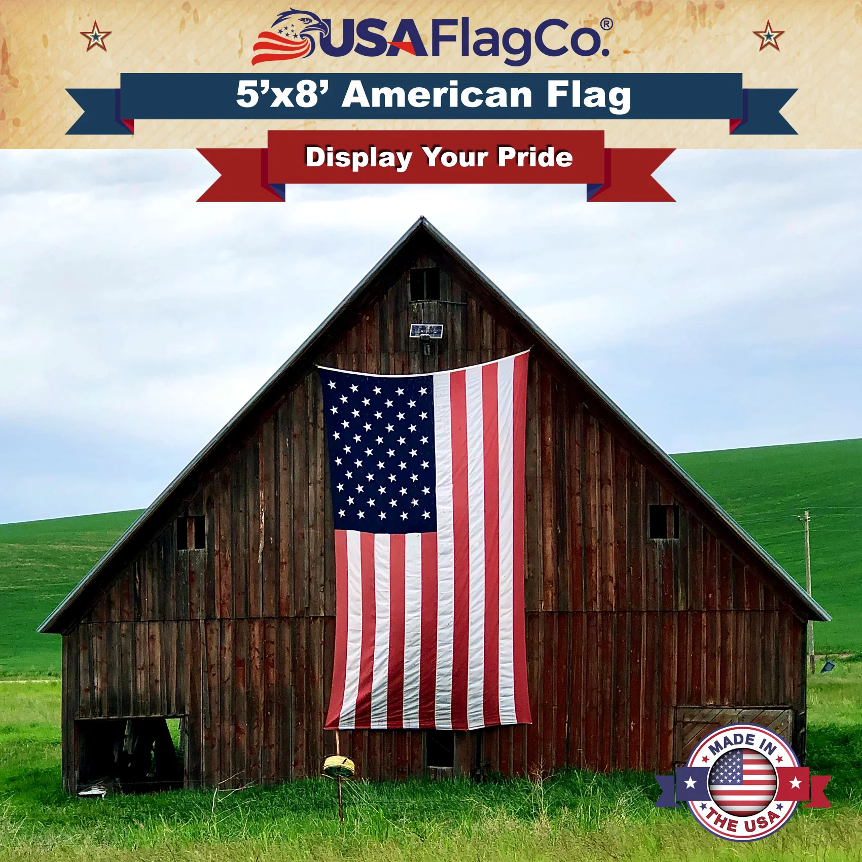 American Flag 5x8 Made in USA – Solar Shield Nylon - Image 7