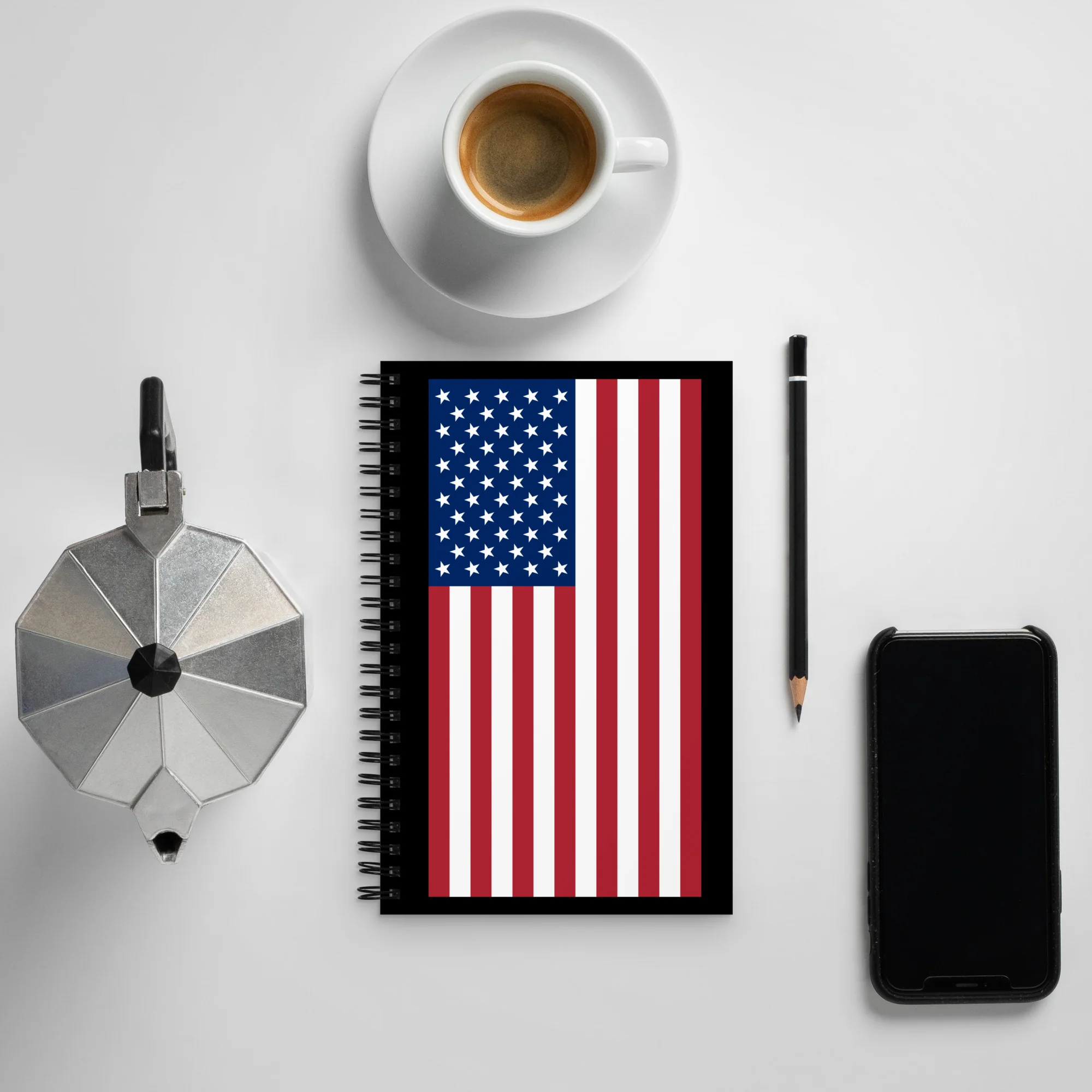 American Flag Spiral Notebook - Image 2