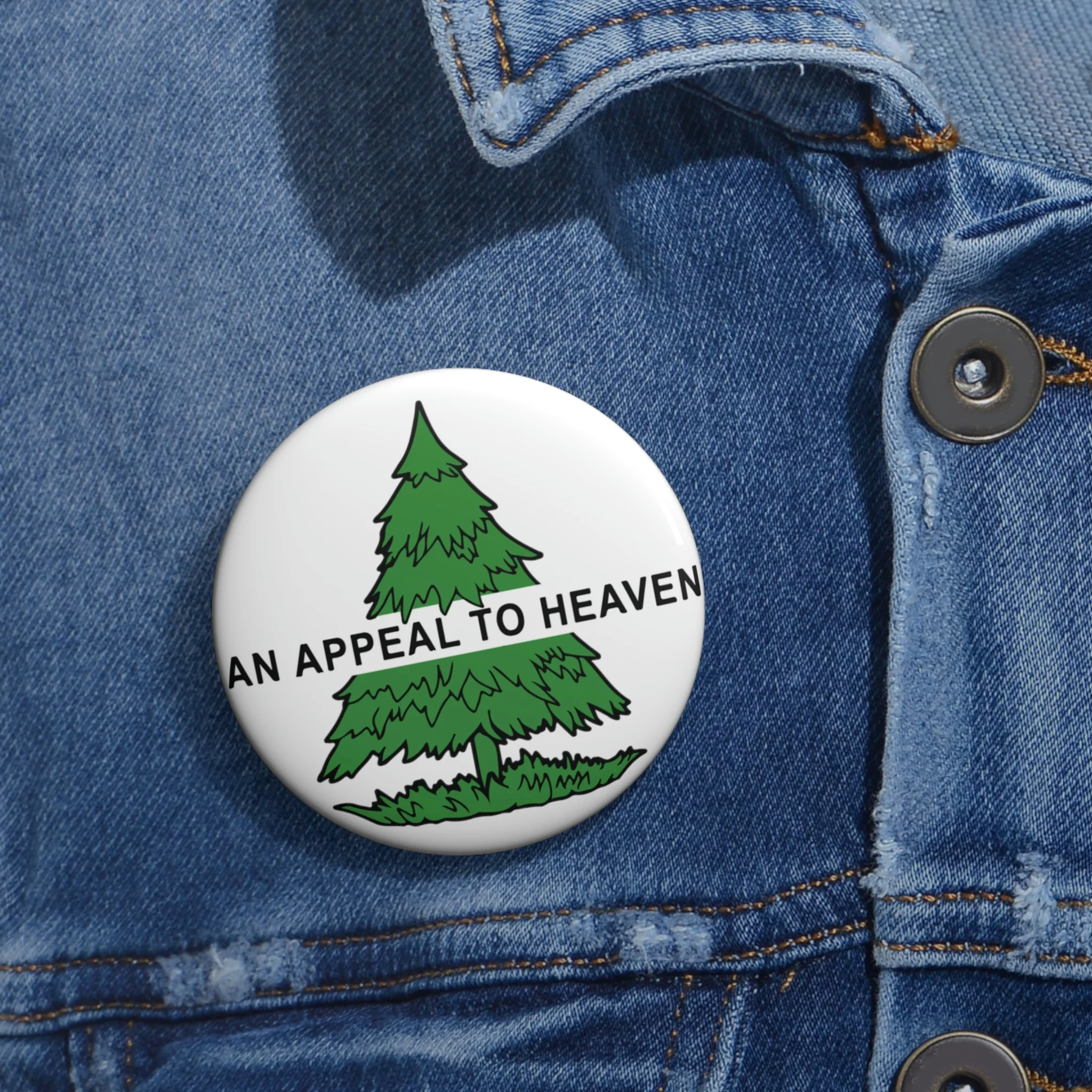 An Appeal To Heaven Flag Custom Pin Buttons - Image 4
