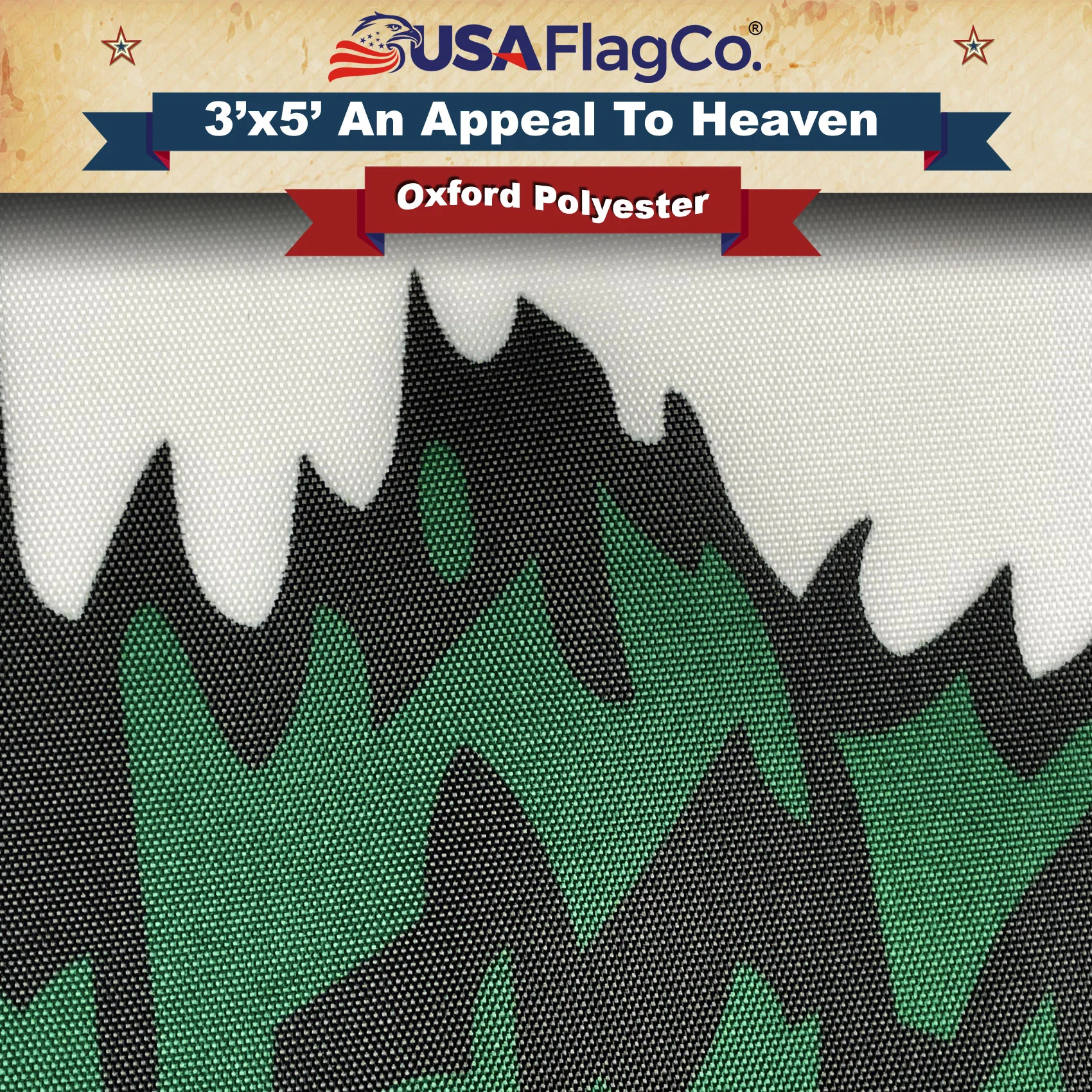 An Appeal To Heaven Flag (3x5 foot) Oxford Polyester - Single Reverse - Image 5