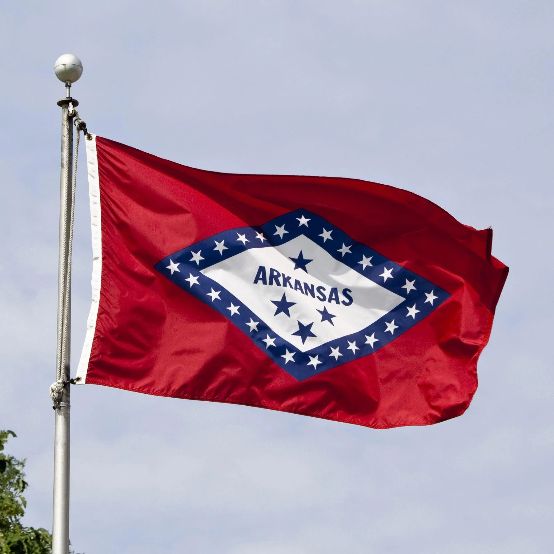 Arkansas State Flag Made in USA – Heavy Duty Nylon - Image 3