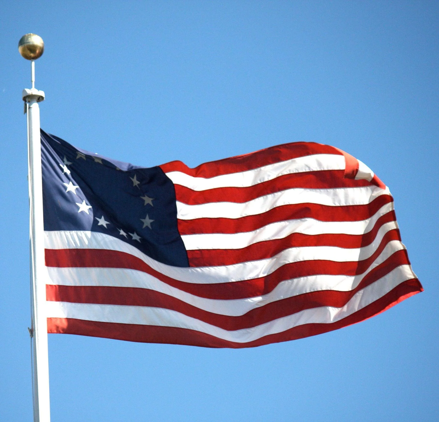 Betsy Ross Flag (Embroidered Stars & Sewn Stripes) - Image 3
