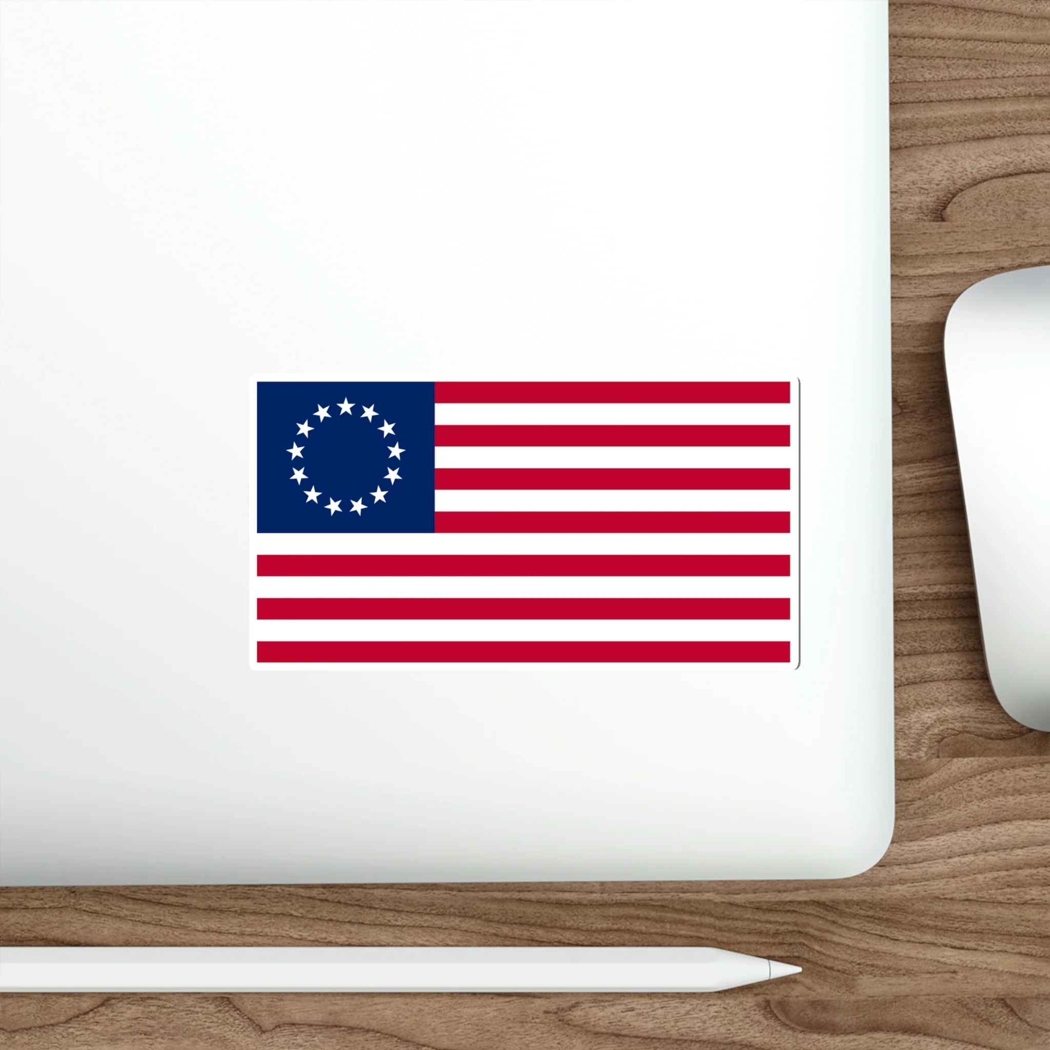Betsy Ross Flag Sticker (indoor and outdoor use) - Image 17