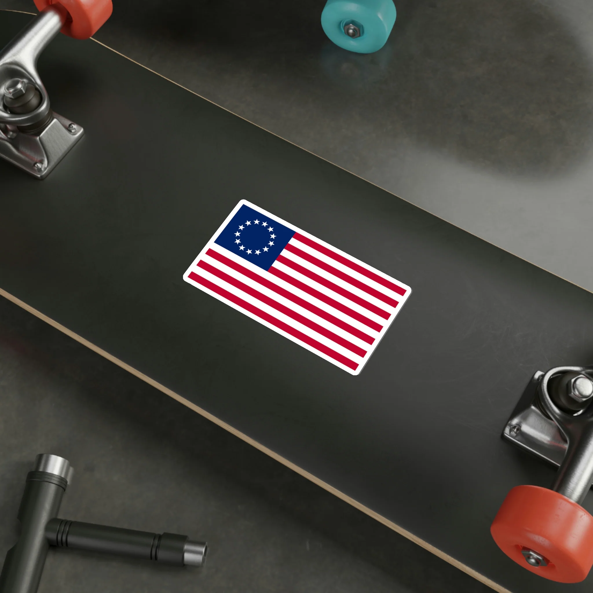 Betsy Ross Flag Sticker (indoor and outdoor use) - Image 18