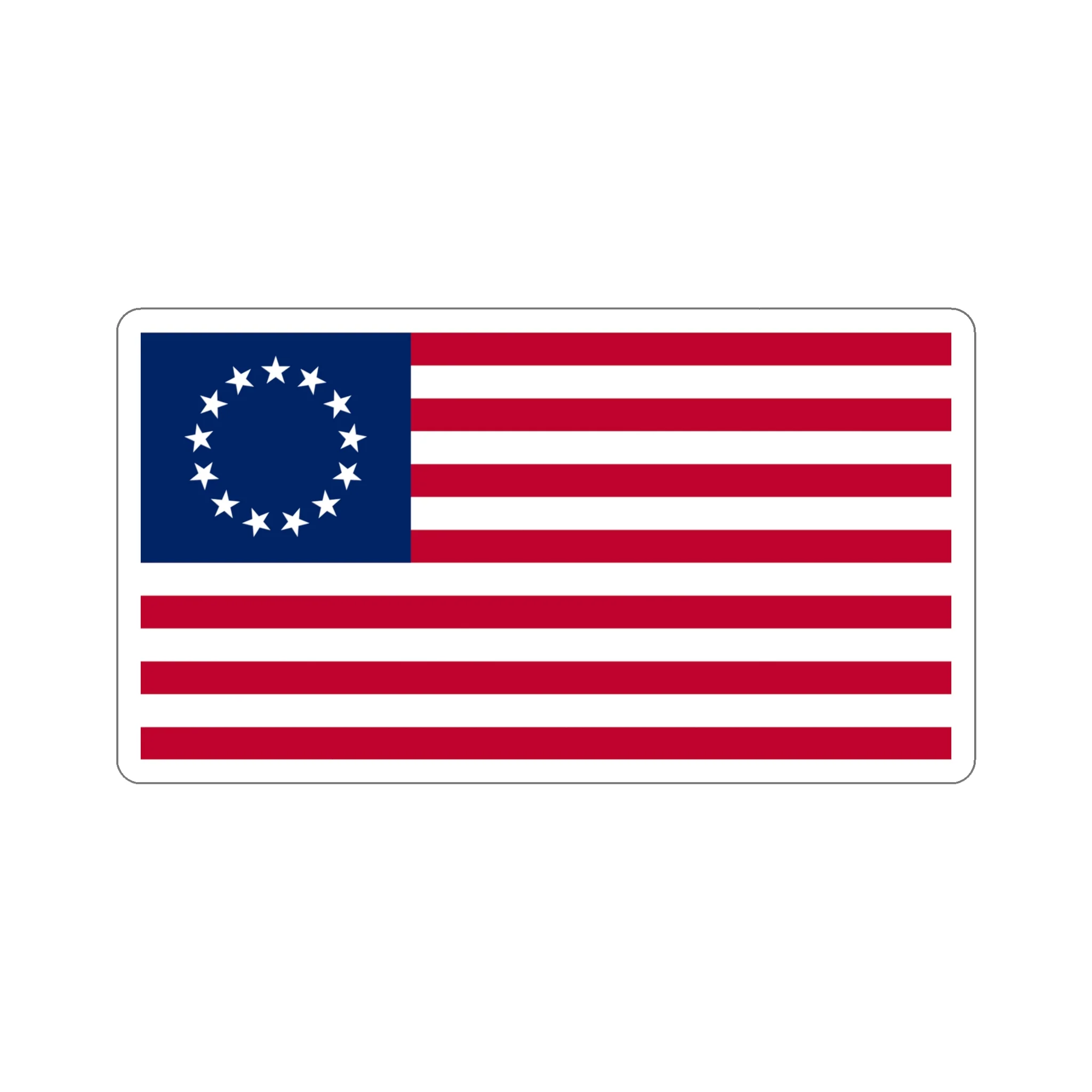 Betsy Ross Flag Sticker - Image 20