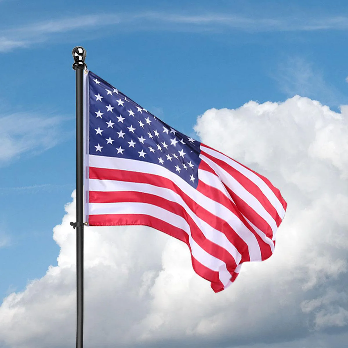 Black Flag Pole (6ft, 1-inch Diameter) - Image 7