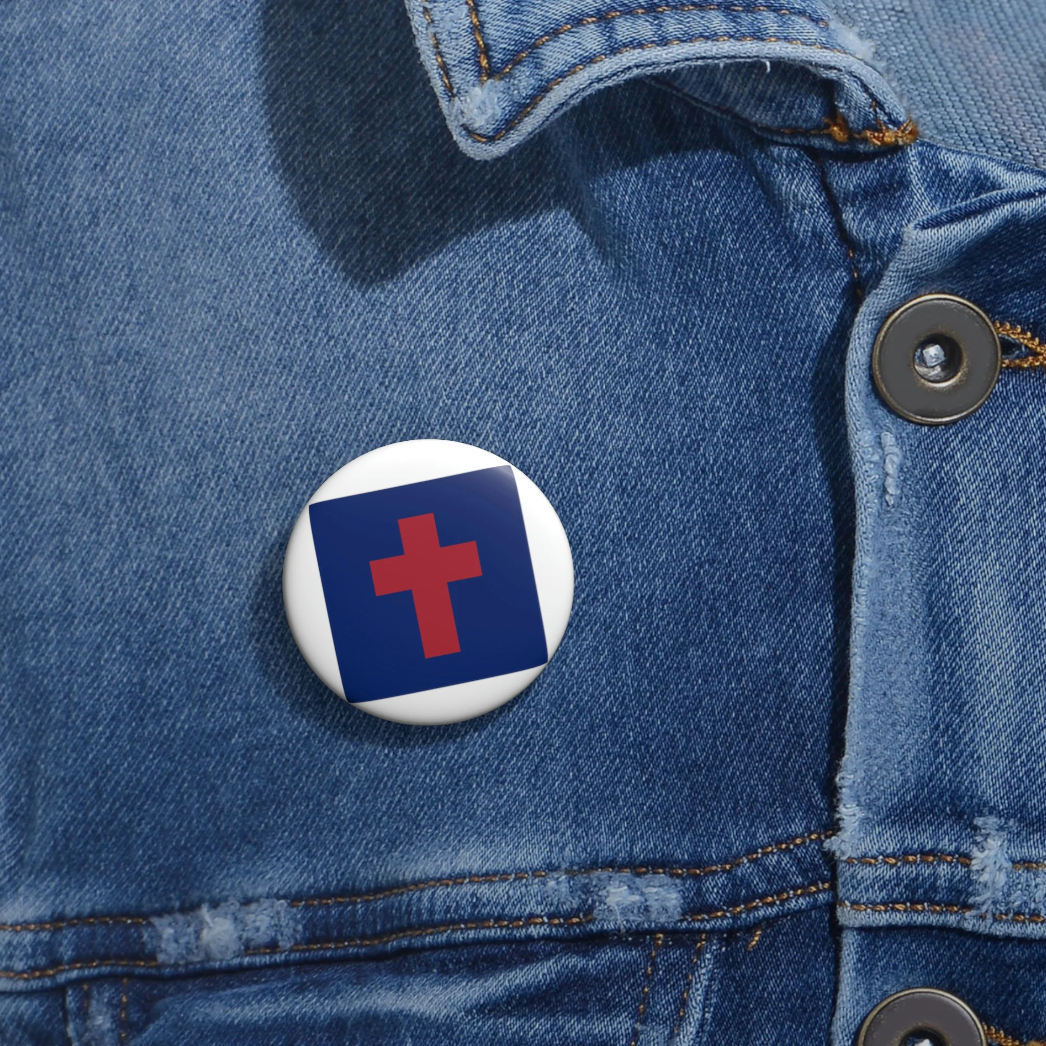 Christian Flag Custom Pin Buttons - Image 4