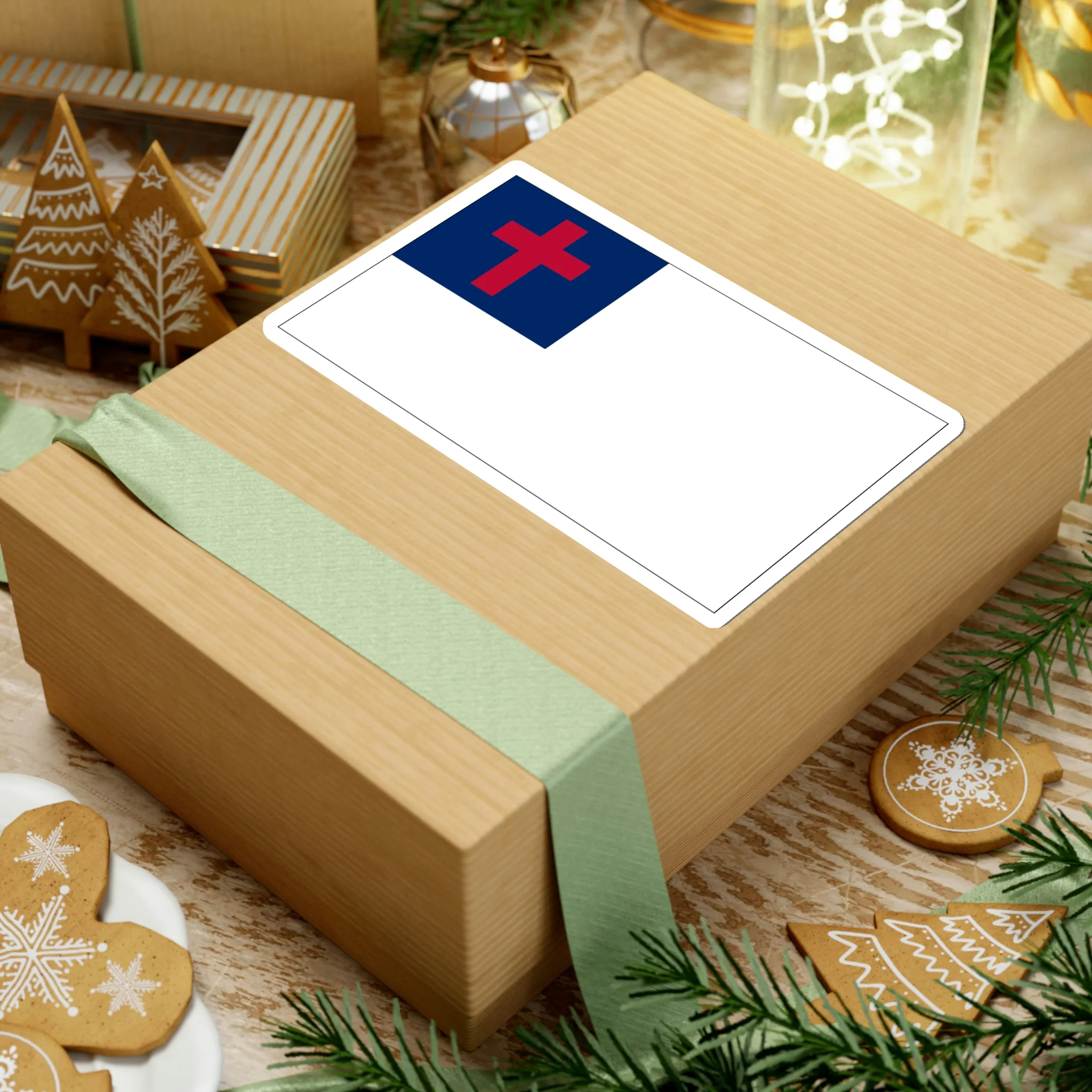 Christian Flag Sticker - Image 22