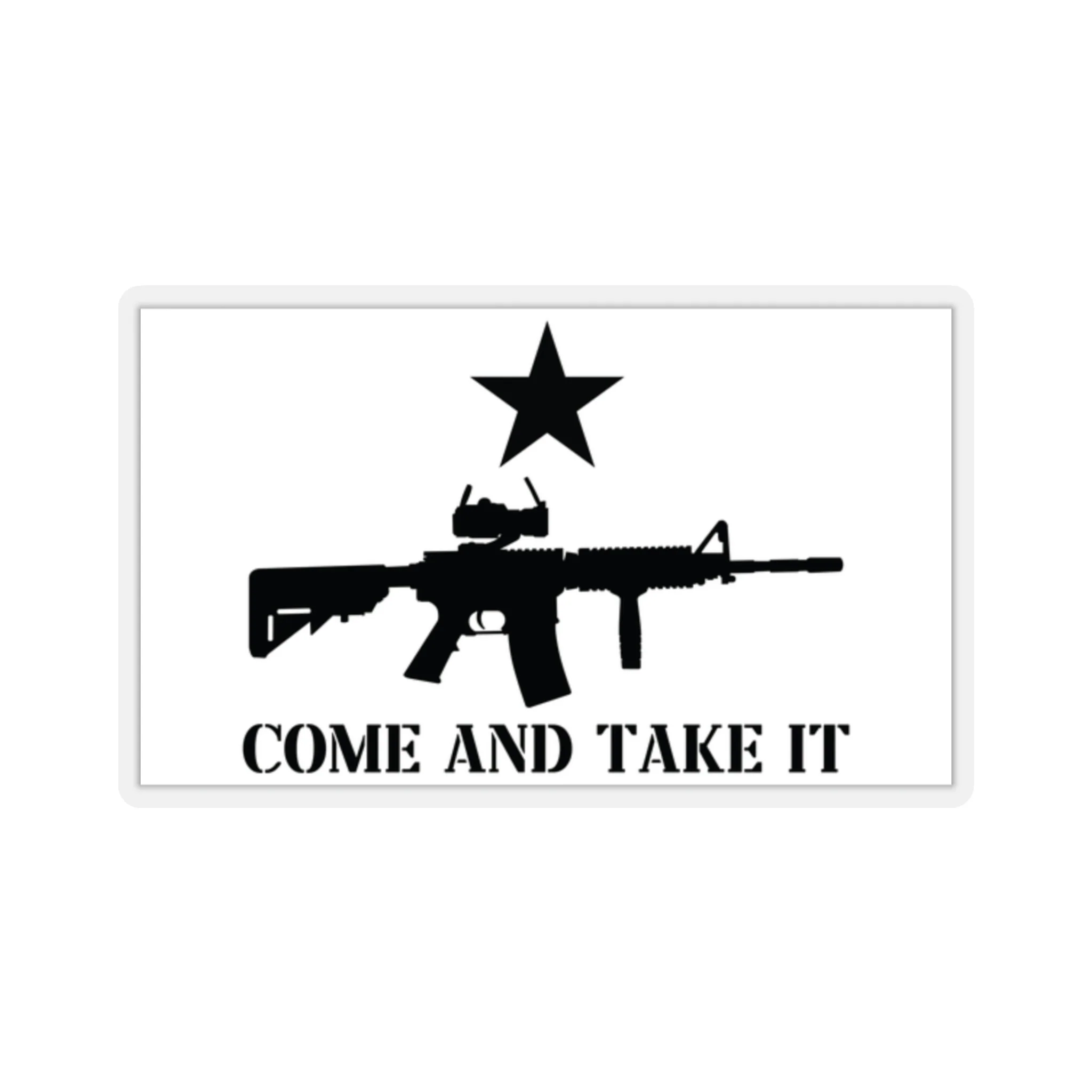 Come And Take It AR-15 Flag Sticker - Image 5