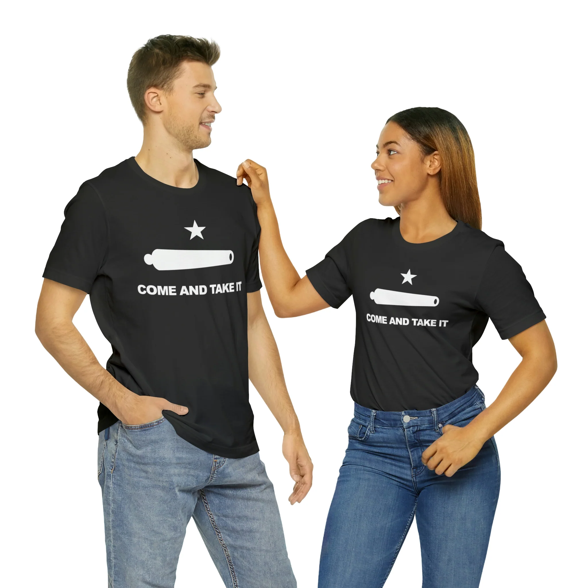 Come And Take It Flag T Shirt: Bella + Canvas 3001 - Image 13