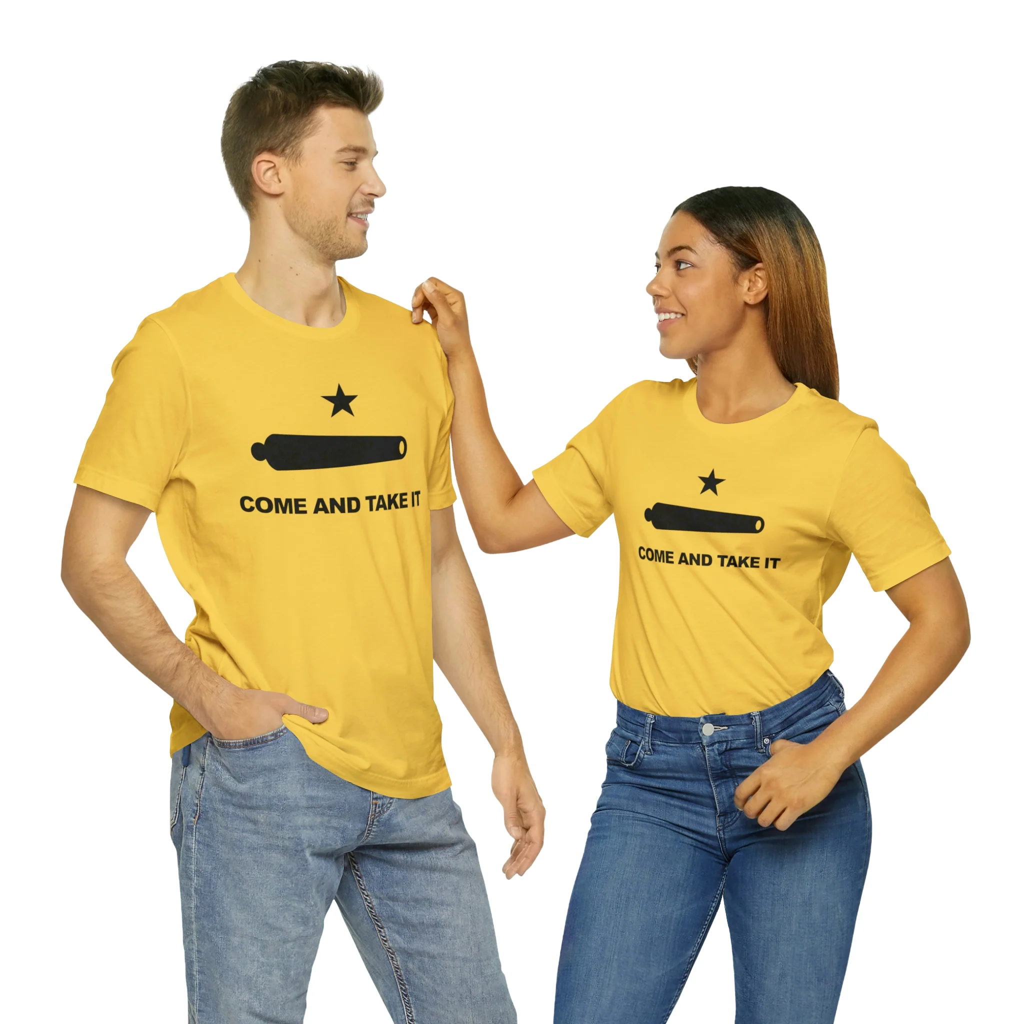 Come And Take It Flag T Shirt: Bella + Canvas 3001 - Image 19
