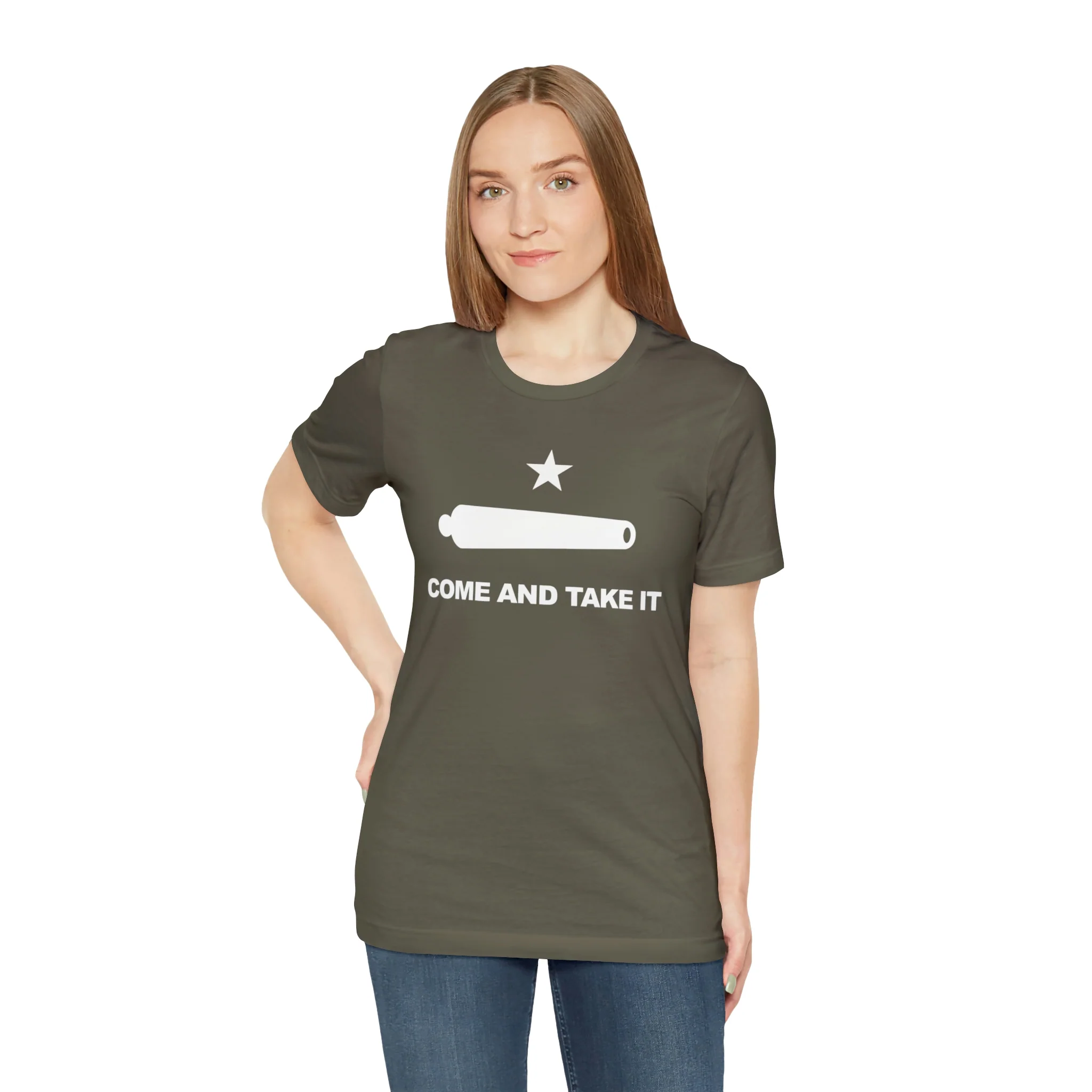 Come And Take It Flag T Shirt: Bella + Canvas 3001 - Image 22