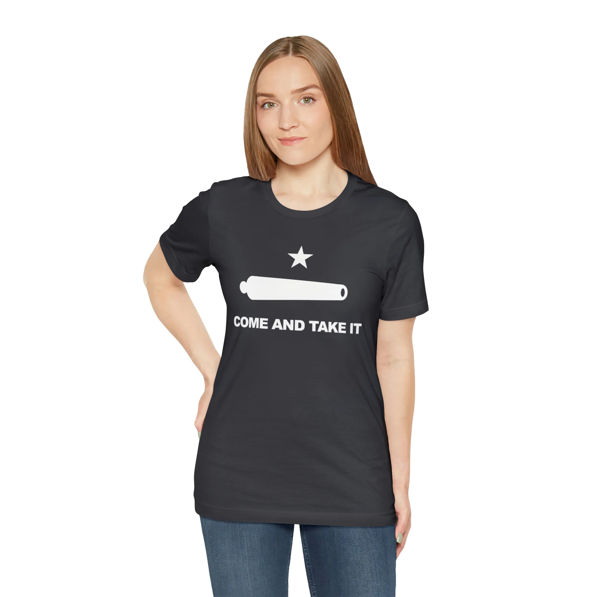 Come And Take It Flag T Shirt: Bella + Canvas 3001 - Image 28