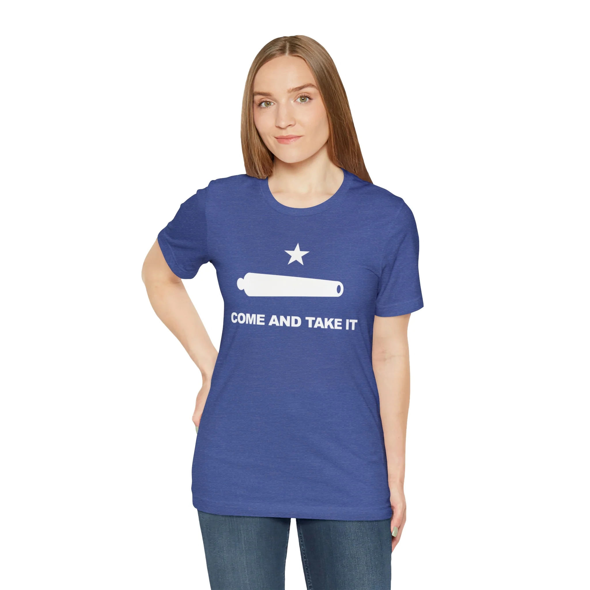 Come And Take It Flag T Shirt: Bella + Canvas 3001 - Image 52