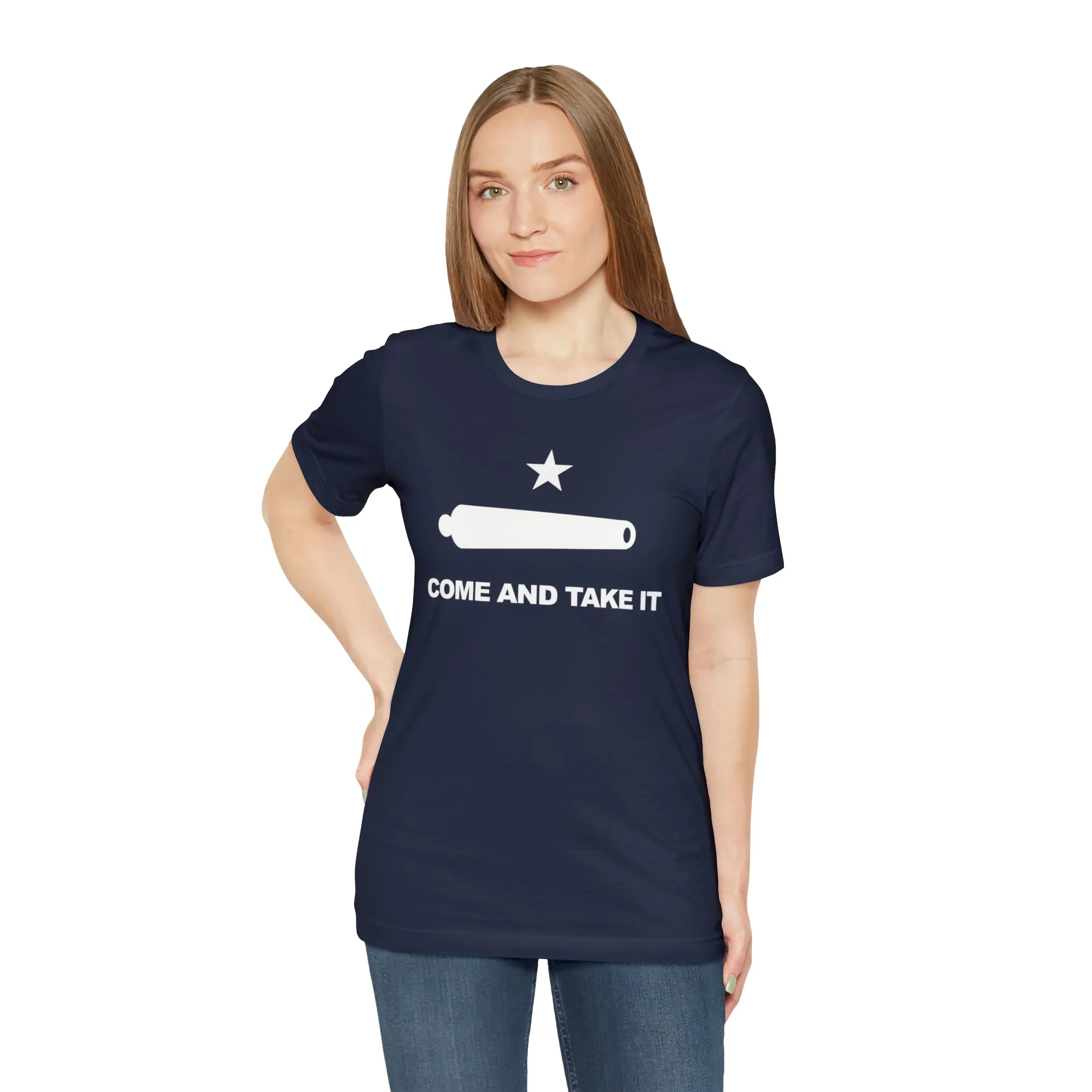 Come And Take It Flag T Shirt: Bella + Canvas 3001 - Image 58