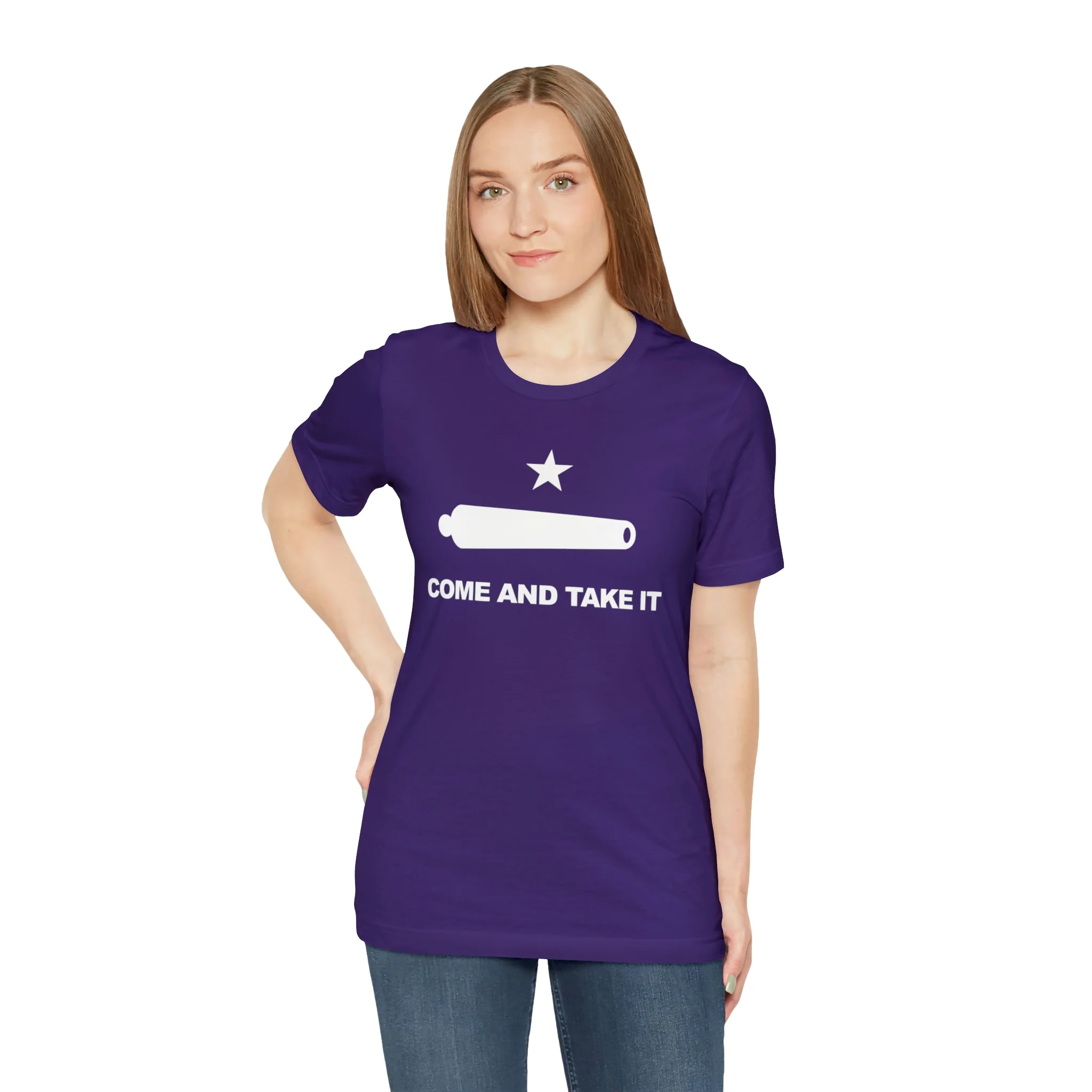Come And Take It Flag T Shirt: Bella + Canvas 3001 - Image 64