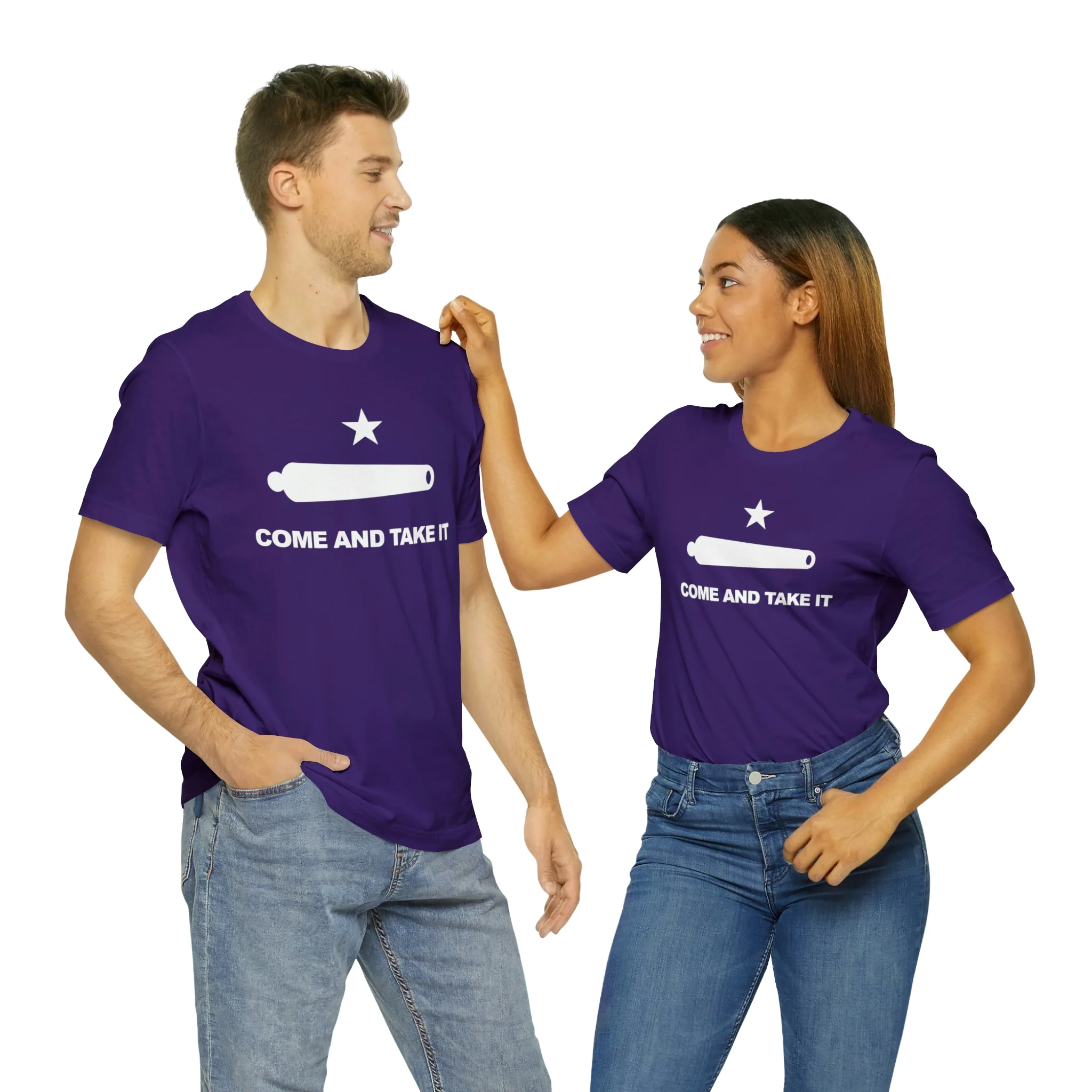 Come And Take It Flag T Shirt: Bella + Canvas 3001 - Image 67