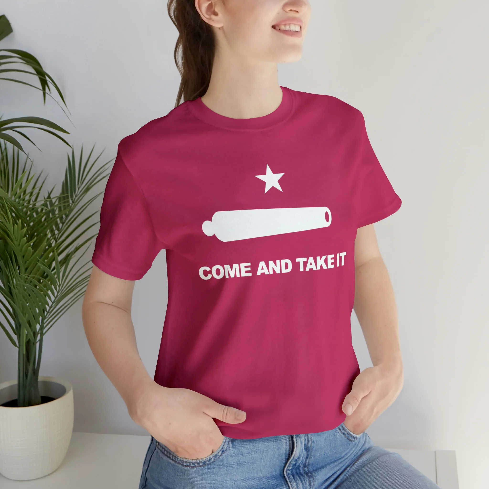 Come And Take It Flag T Shirt: Bella + Canvas 3001 - Image 72