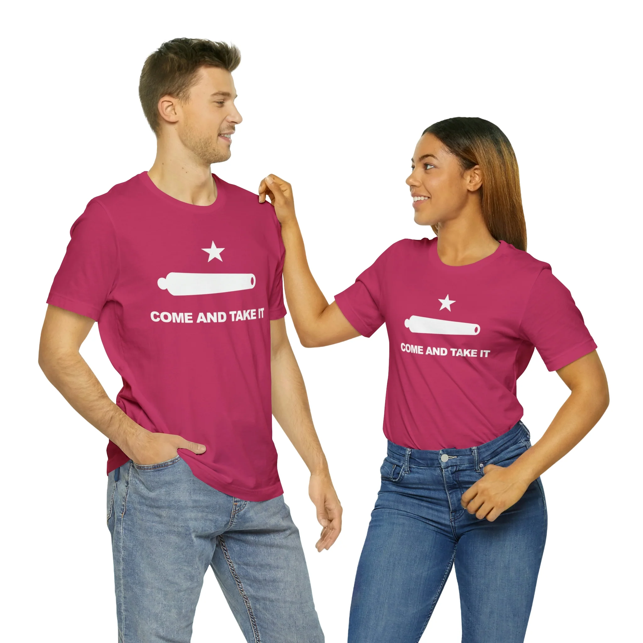 Come And Take It Flag T Shirt: Bella + Canvas 3001 - Image 73