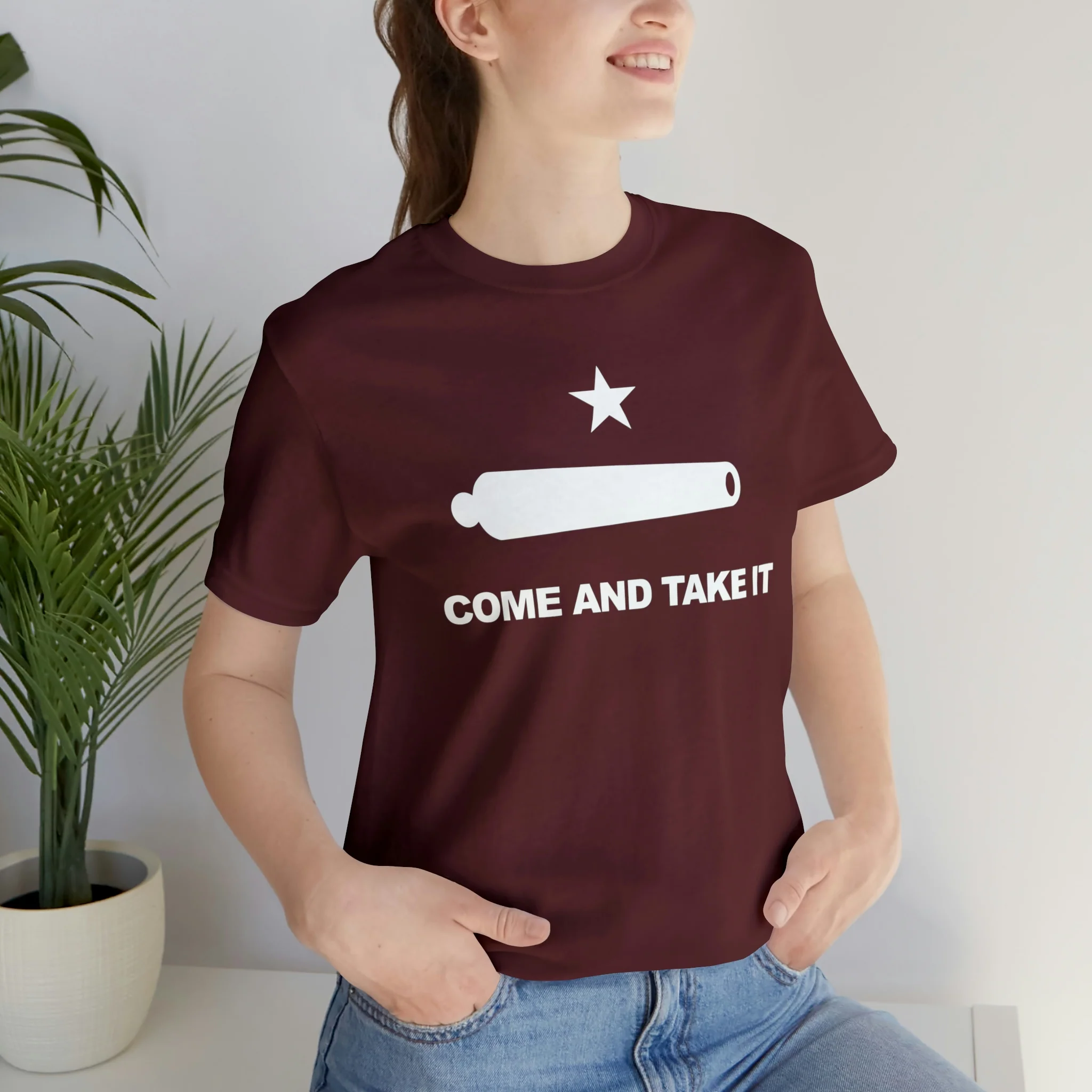 Come And Take It Flag T Shirt: Bella + Canvas 3001 - Image 78