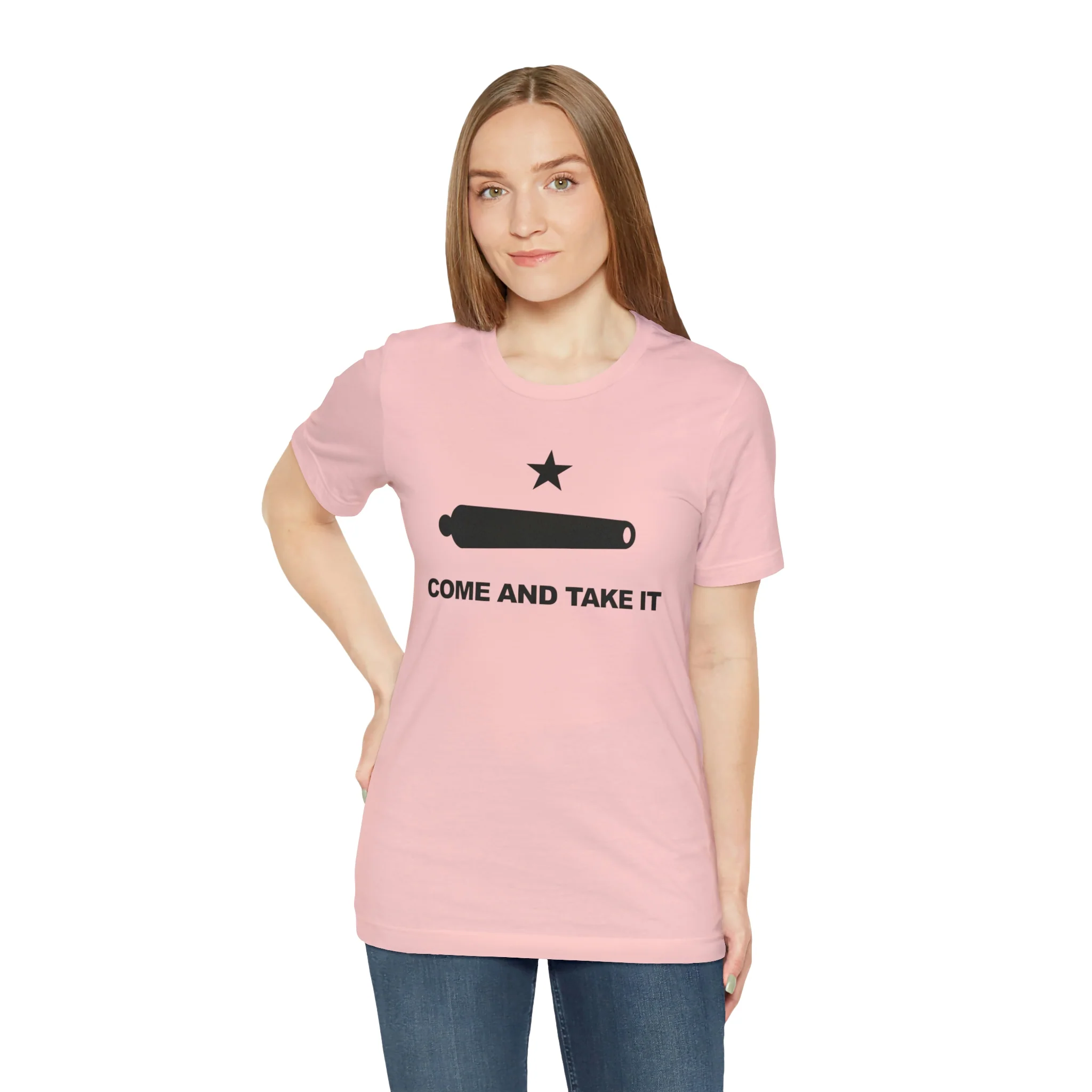Come And Take It Flag T Shirt: Bella + Canvas 3001 - Image 82