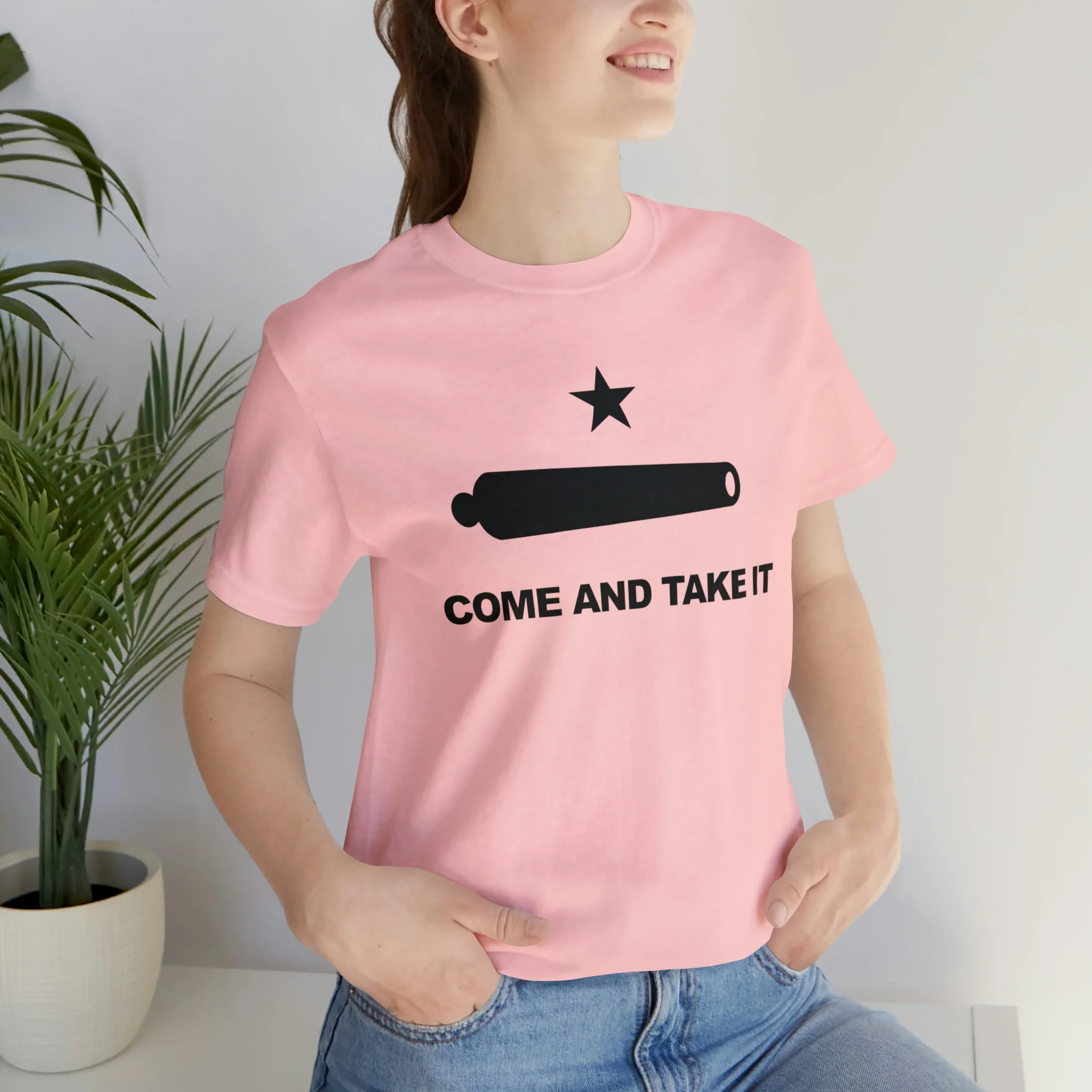 Come And Take It Flag T Shirt: Bella + Canvas 3001 - Image 84