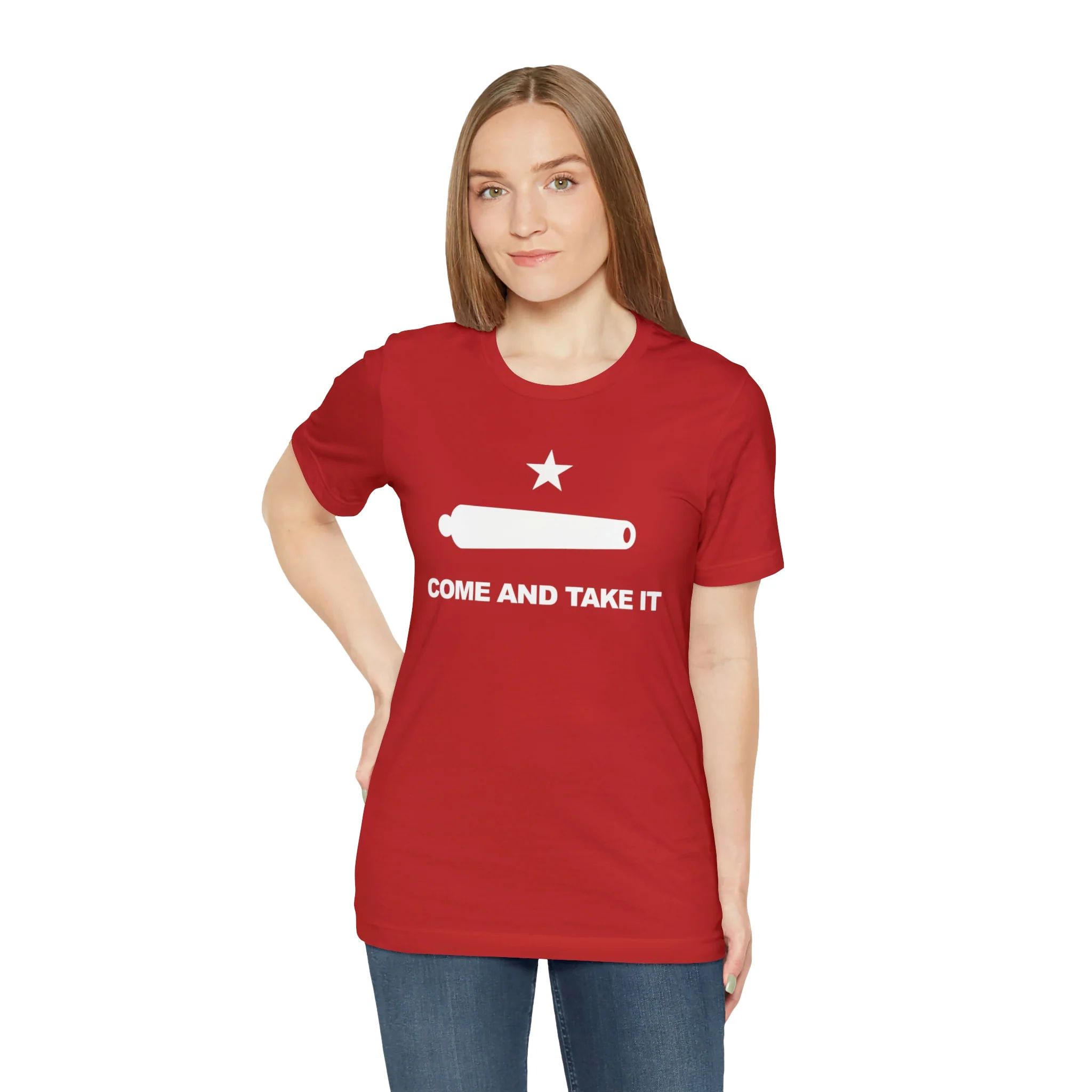 Come And Take It Flag T Shirt: Bella + Canvas 3001 - Image 88
