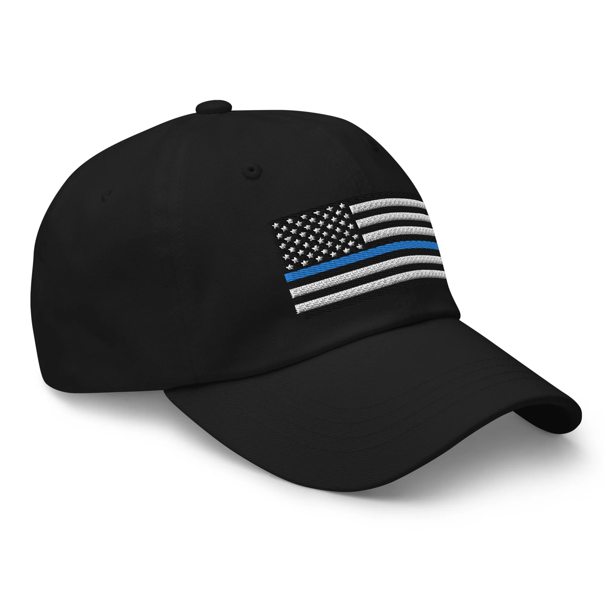 Dad Hat - Thin Blue Line Flag (Embroidered Flag) - Image 14