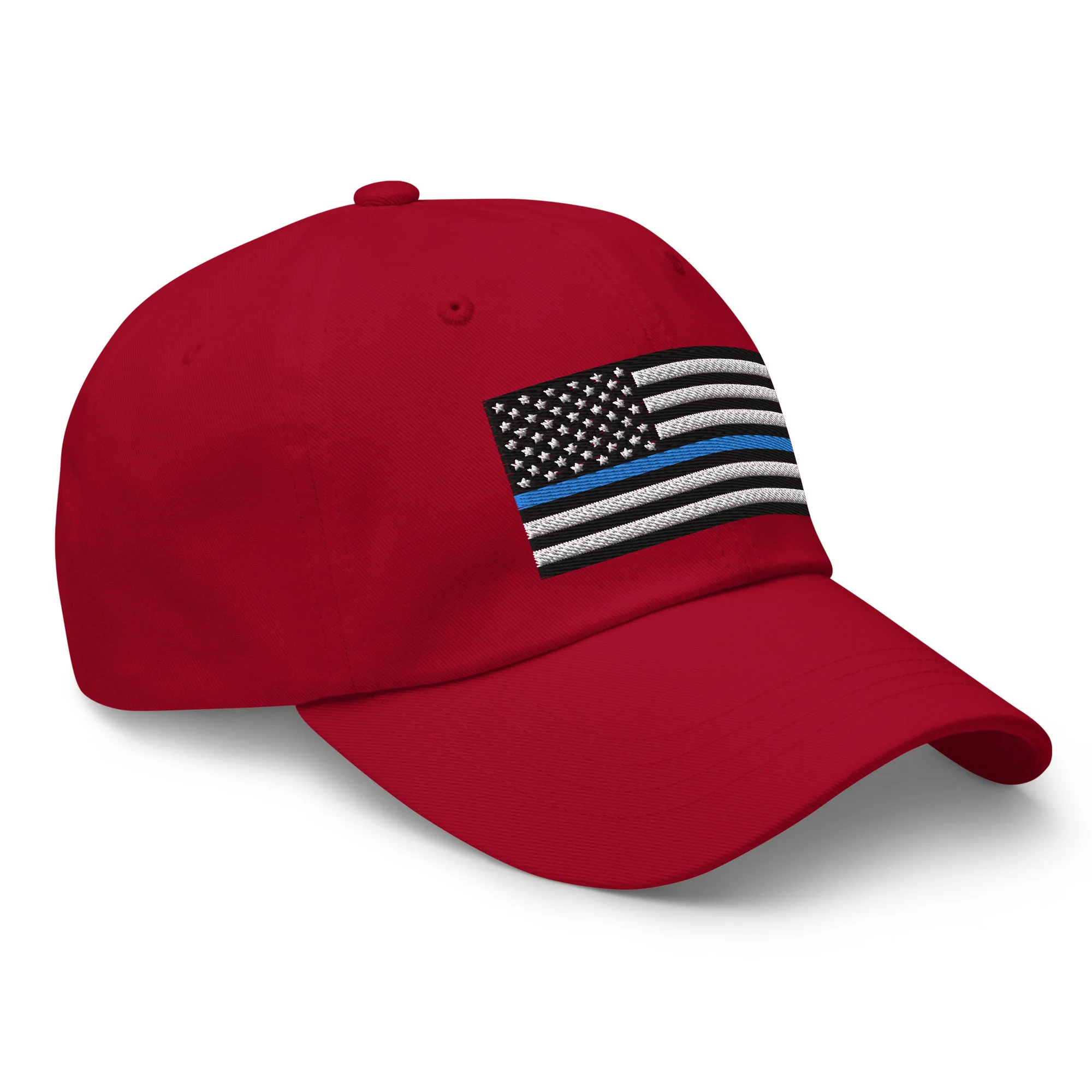 Dad Hat - Thin Blue Line Flag (Embroidered Flag) - Image 20