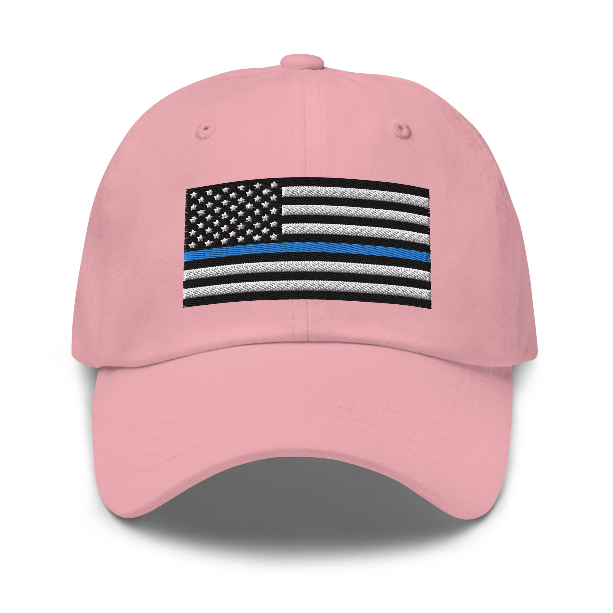 Dad Hat - Thin Blue Line Flag (Embroidered Flag) - Image 34