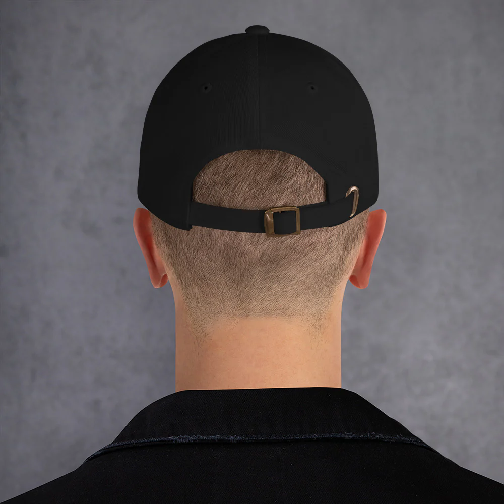 Dad Hat - Thin Blue Line Flag (Embroidered Flag) - Image 5