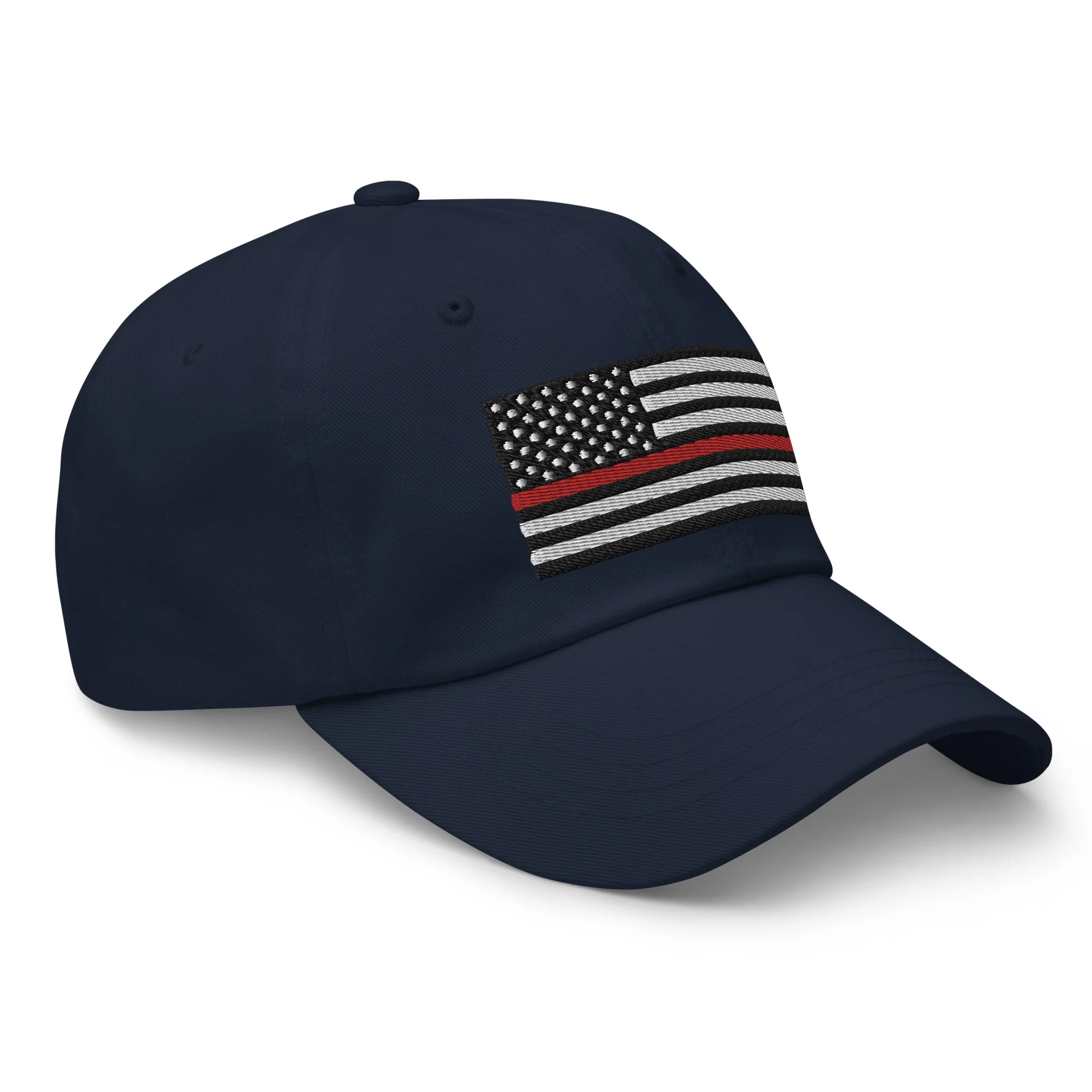 Dad Hat - Thin Red Line Flag (Embroidered Flag) - Image 24