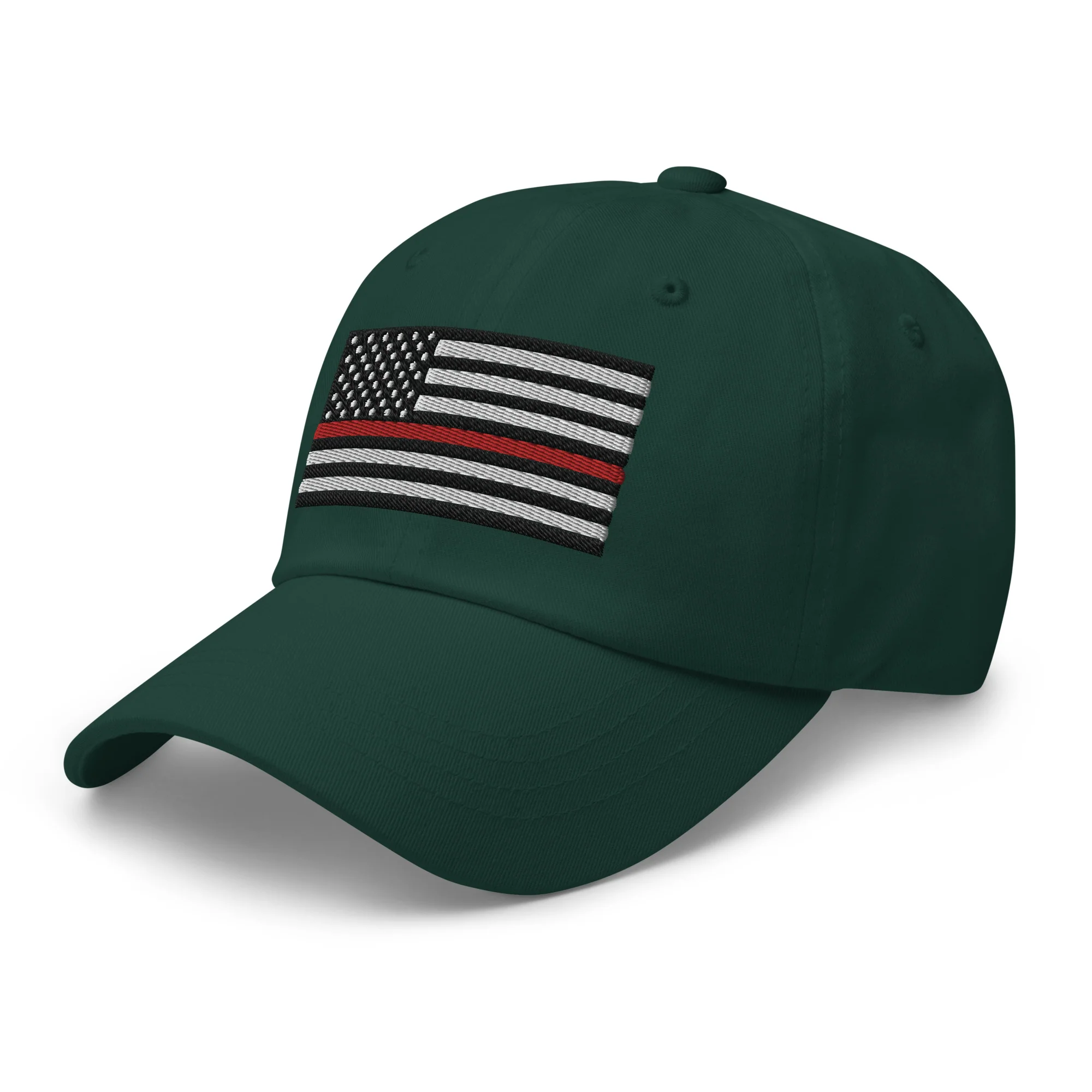 Dad Hat - Thin Red Line Flag (Embroidered Flag) - Image 33