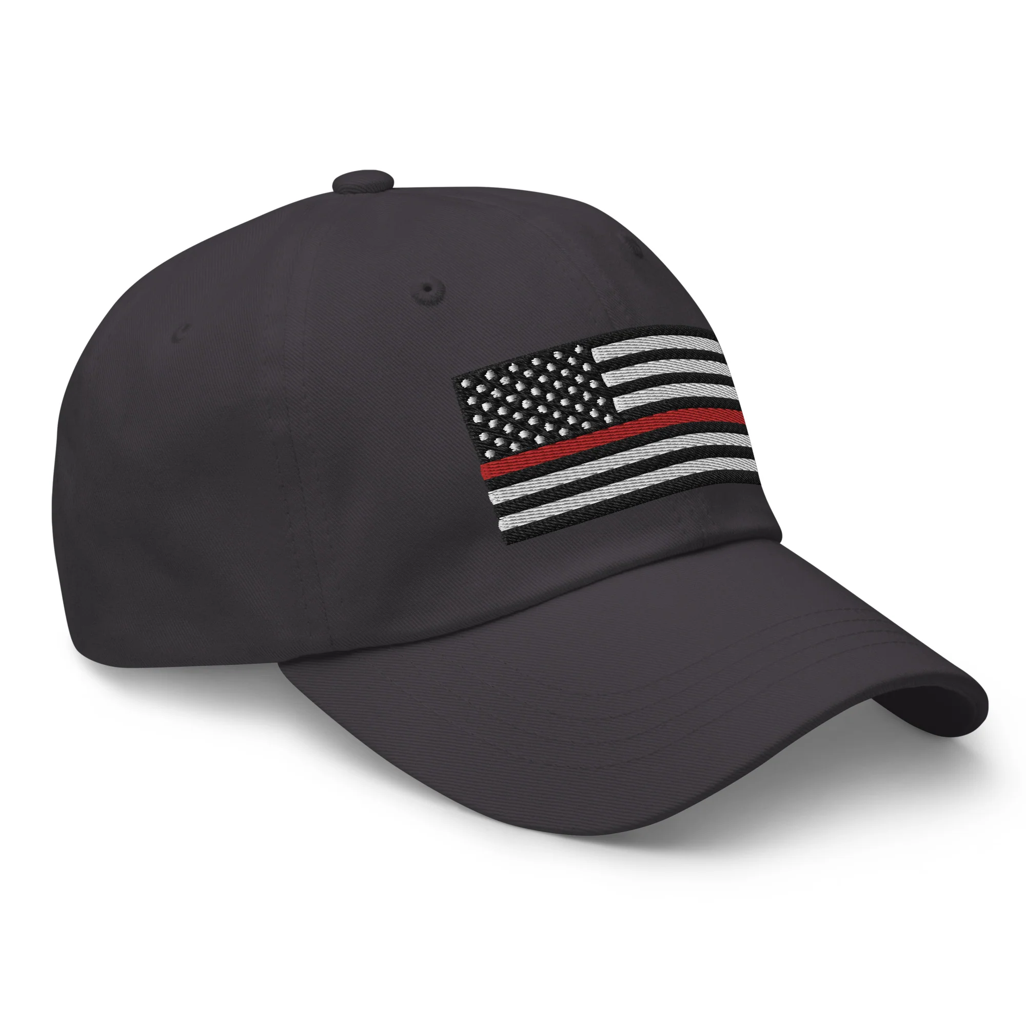 Dad Hat - Thin Red Line Flag (Embroidered Flag) - Image 36