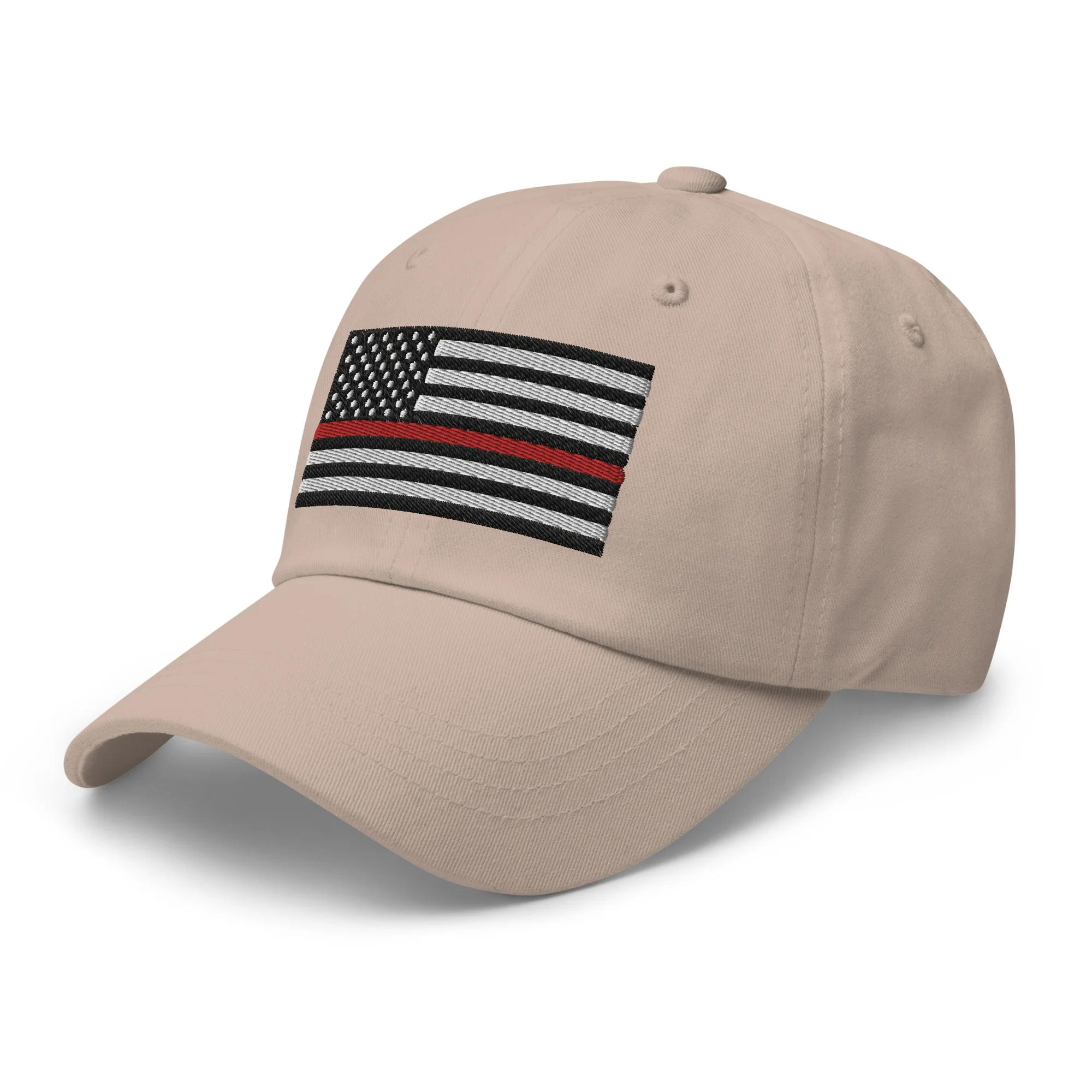 Dad Hat - Thin Red Line Flag (Embroidered Flag) - Image 49