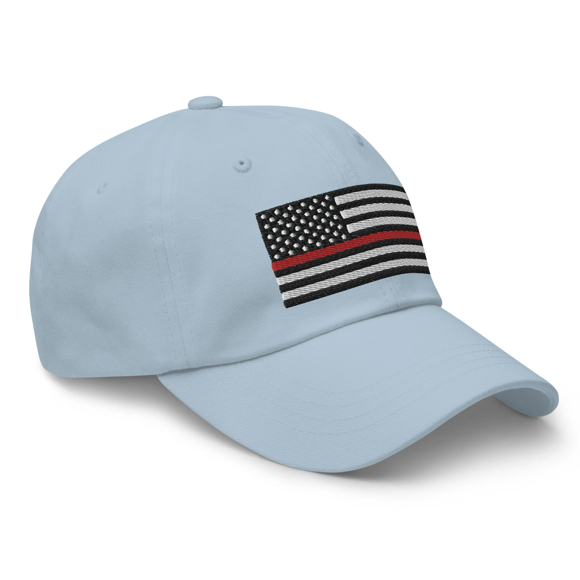 Dad Hat - Thin Red Line Flag (Embroidered Flag) - Image 56
