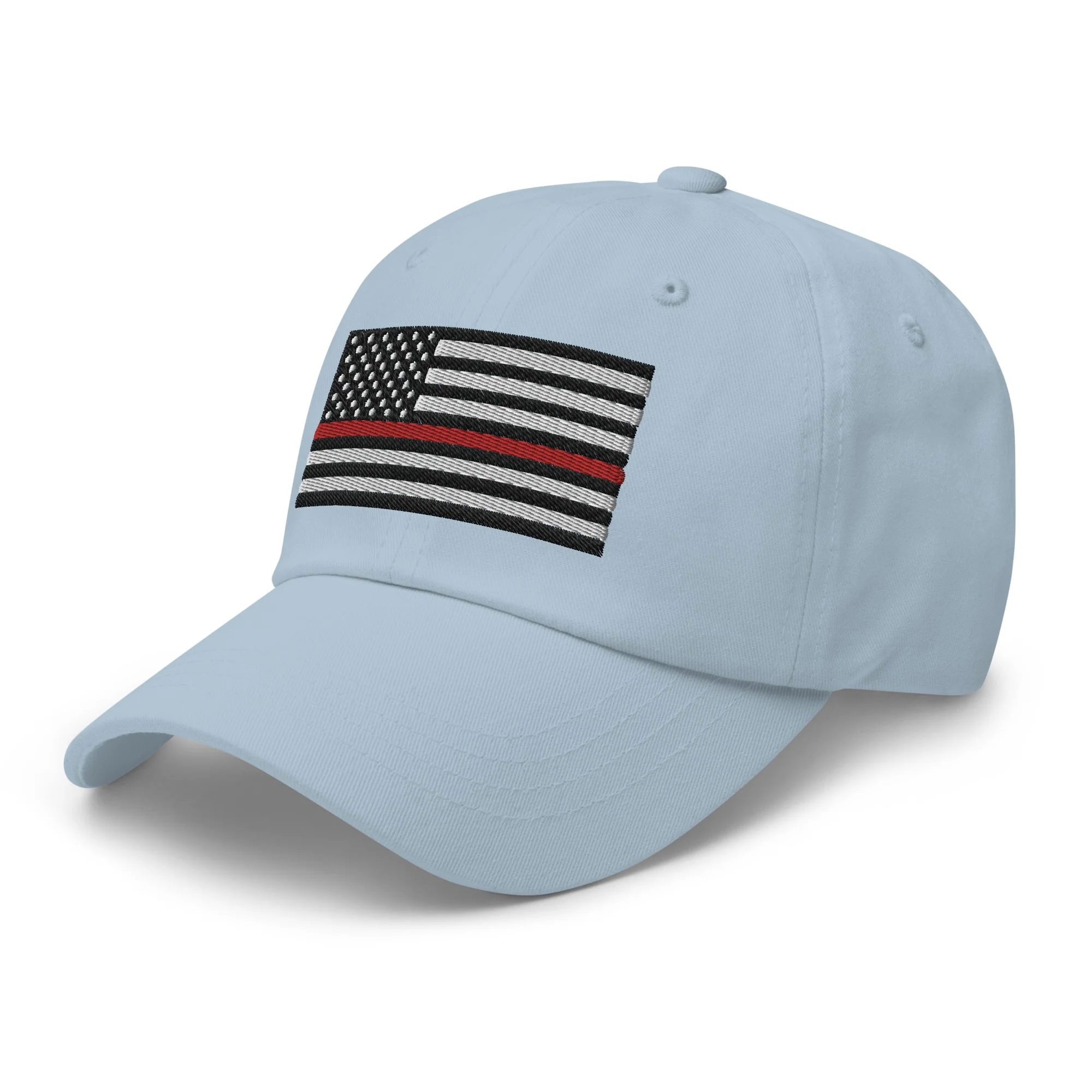 Dad Hat - Thin Red Line Flag (Embroidered Flag) - Image 57