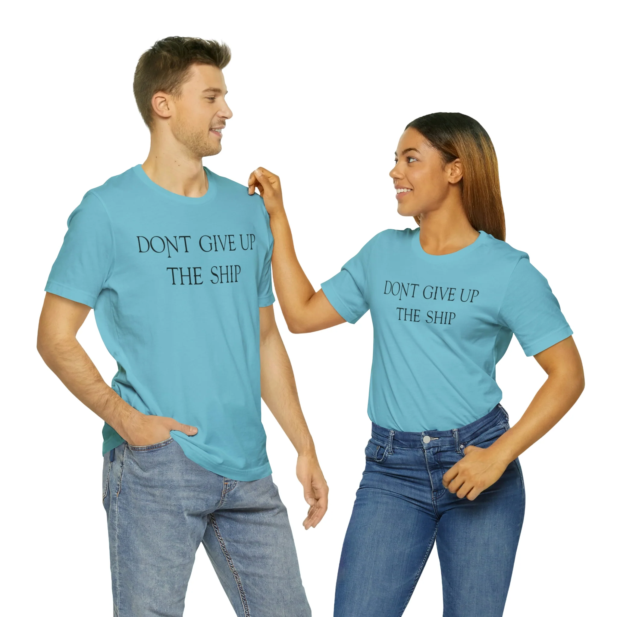 Don't Give Up The Ship T Shirt: Bella + Canvas 3001 - Image 37