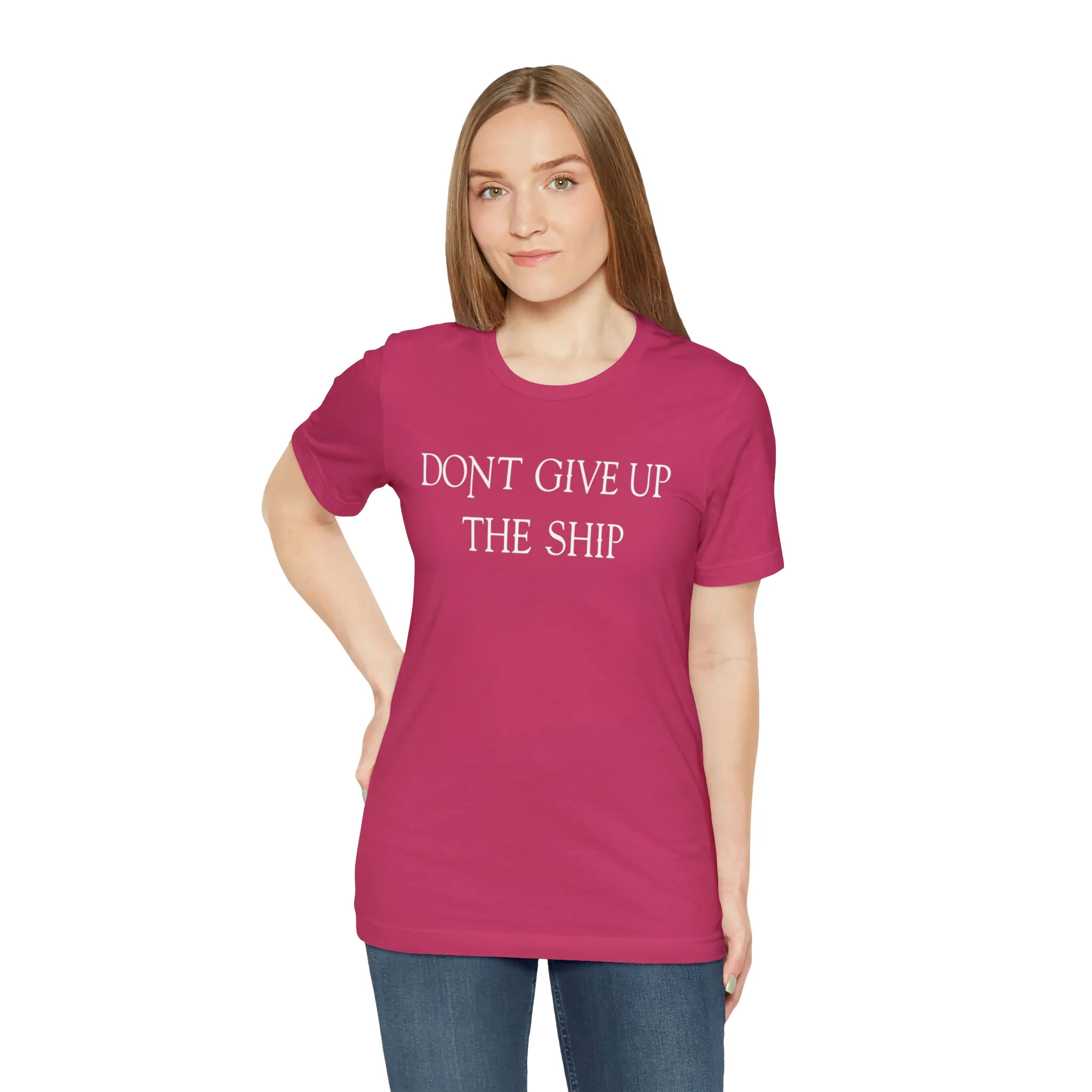 Don't Give Up The Ship T Shirt: Bella + Canvas 3001 - Image 70