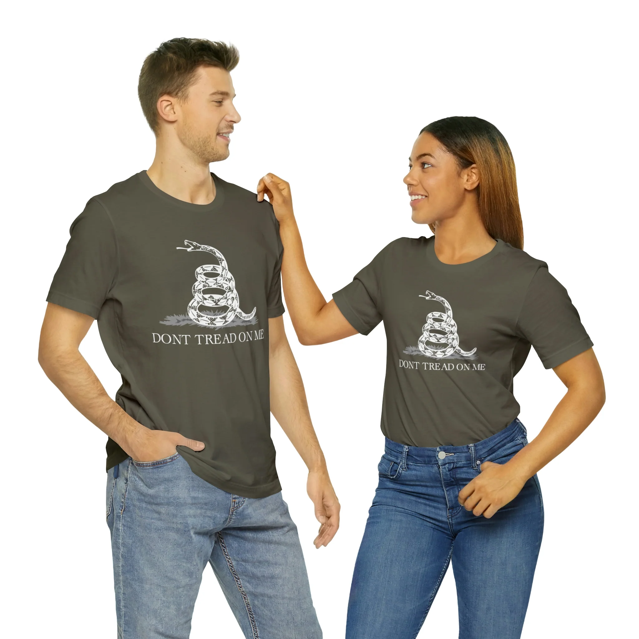 Don't Tread On Me T Shirt: Bella + Canvas 3001 - Image 25