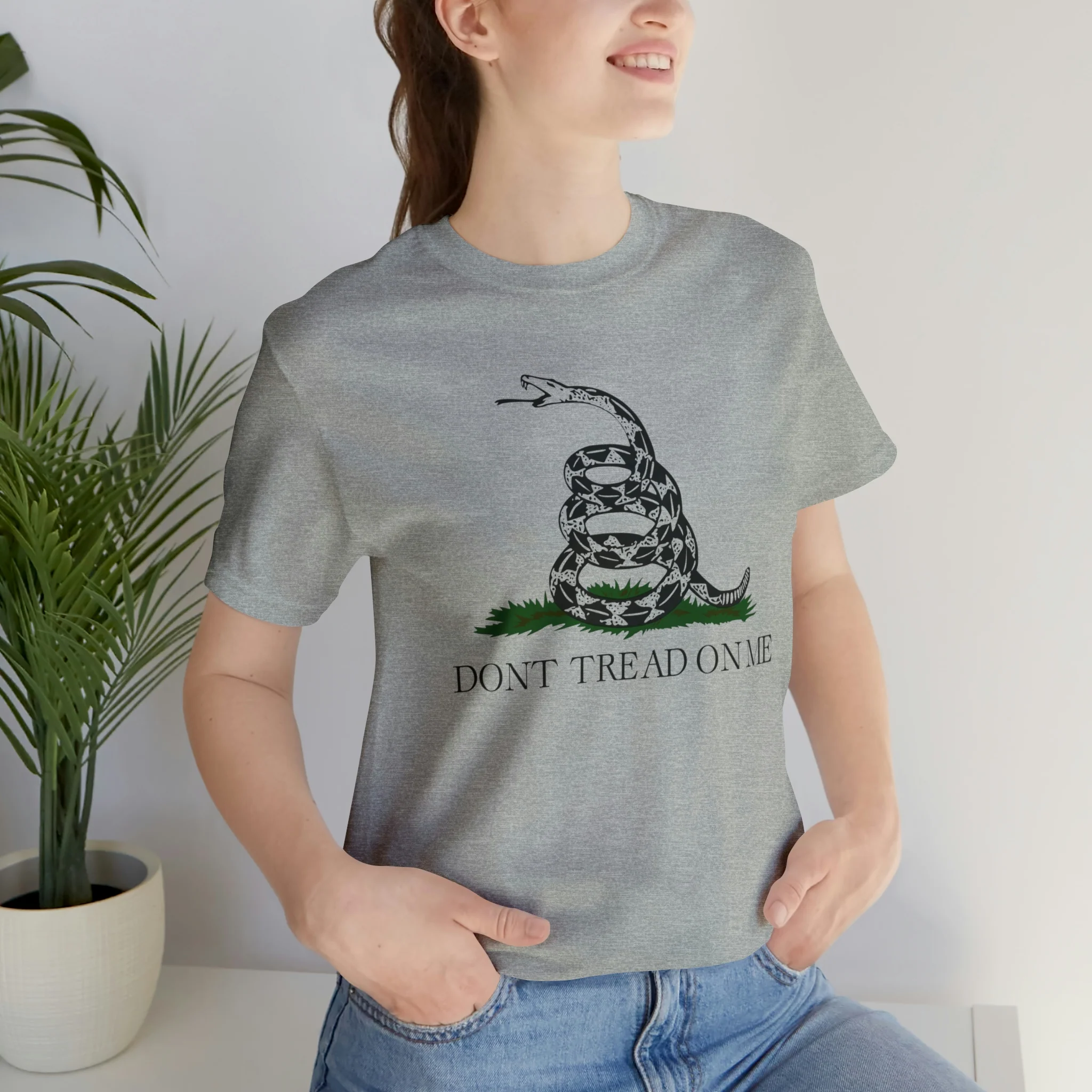 Don't Tread On Me T Shirt: Bella + Canvas 3001 - Image 42