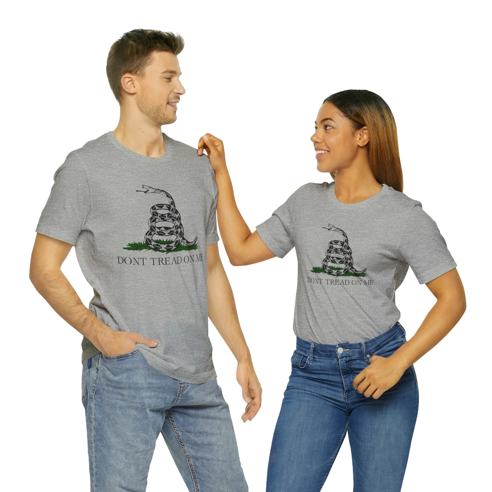 Don't Tread On Me T Shirt: Bella + Canvas 3001 - Image 43