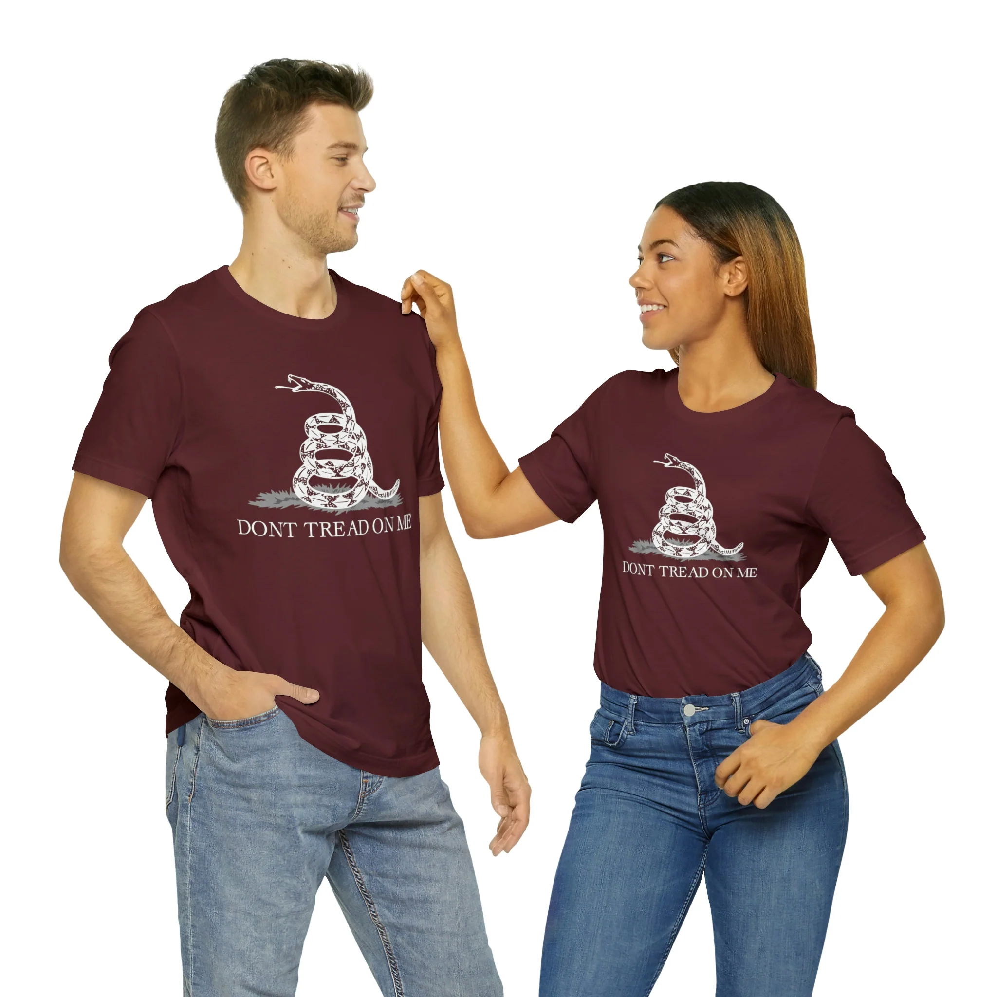 Don't Tread On Me T Shirt: Bella + Canvas 3001 - Image 85