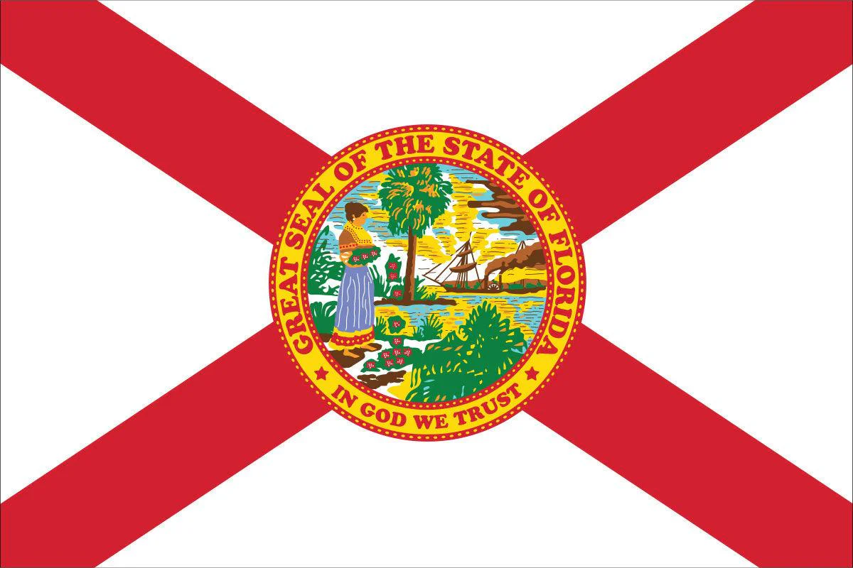 Florida State Flag Made in USA – Heavy Duty Nylon - Image 2