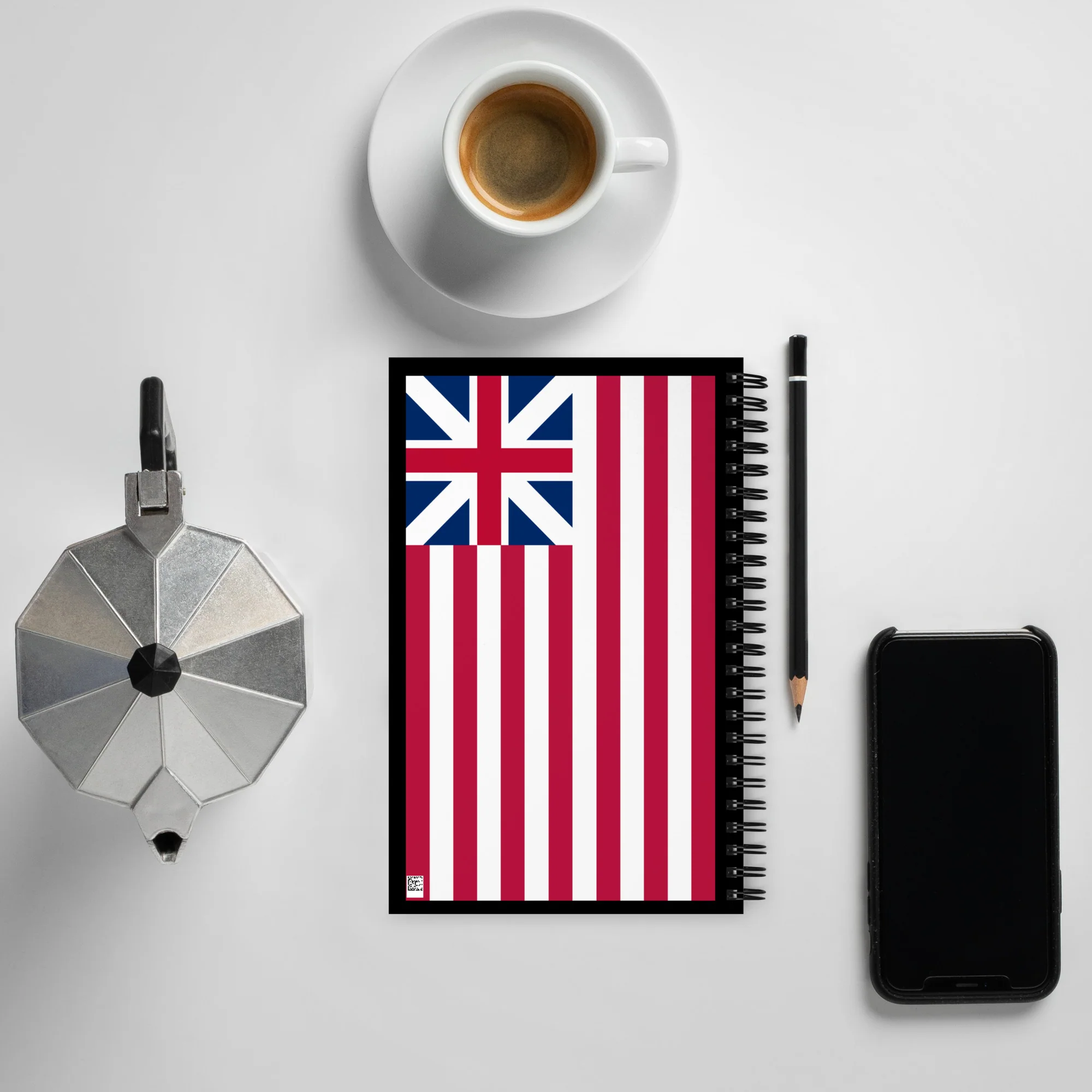 Grand Union Flag Spiral Notebook - Image 4