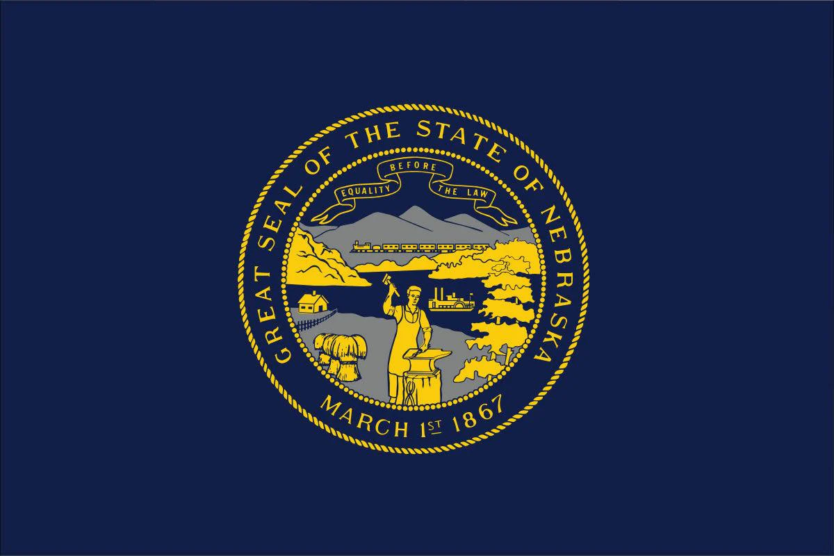 Nebraska State Flag Made in USA – Heavy Duty Nylon - Image 2