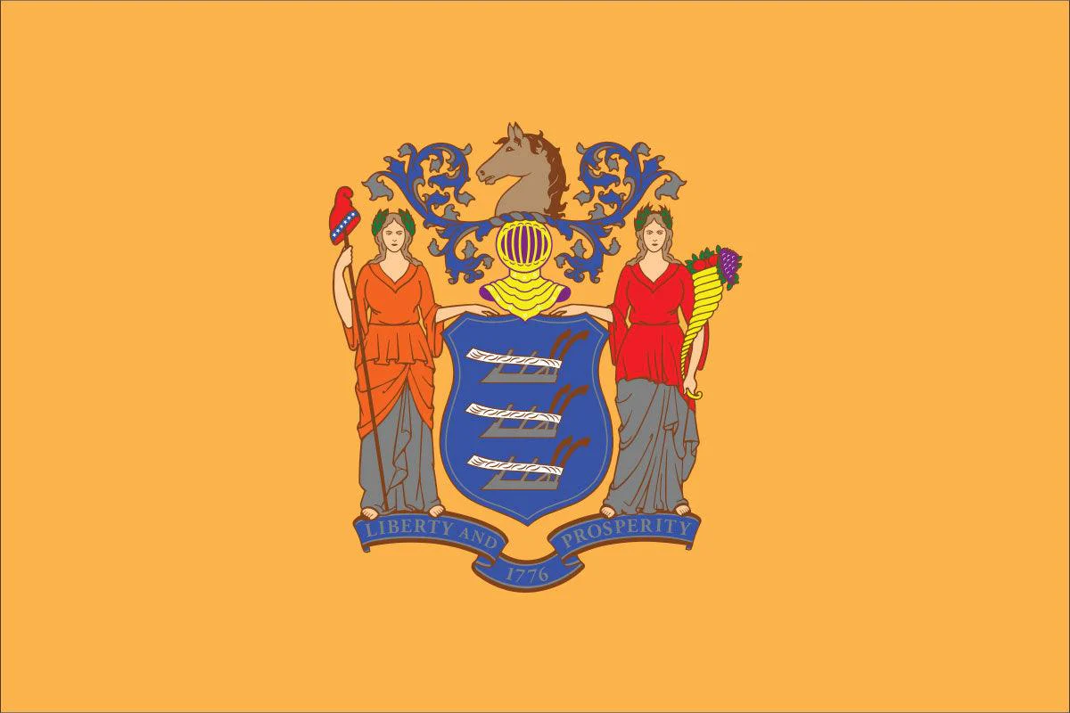 New Jersey State Flag Made in USA – Heavy Duty Nylon - Image 2