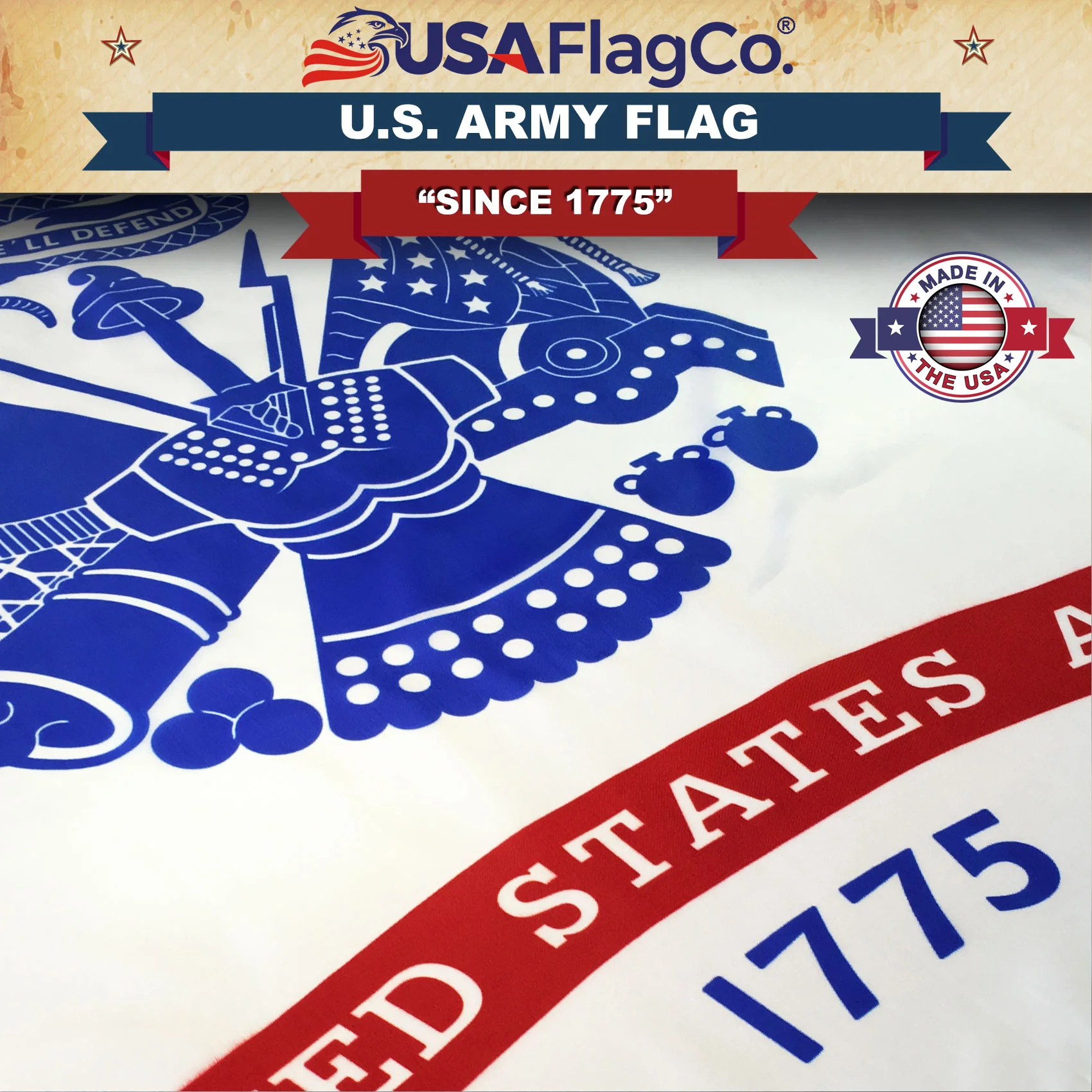 Official US Army Flag Made in USA - Image 4