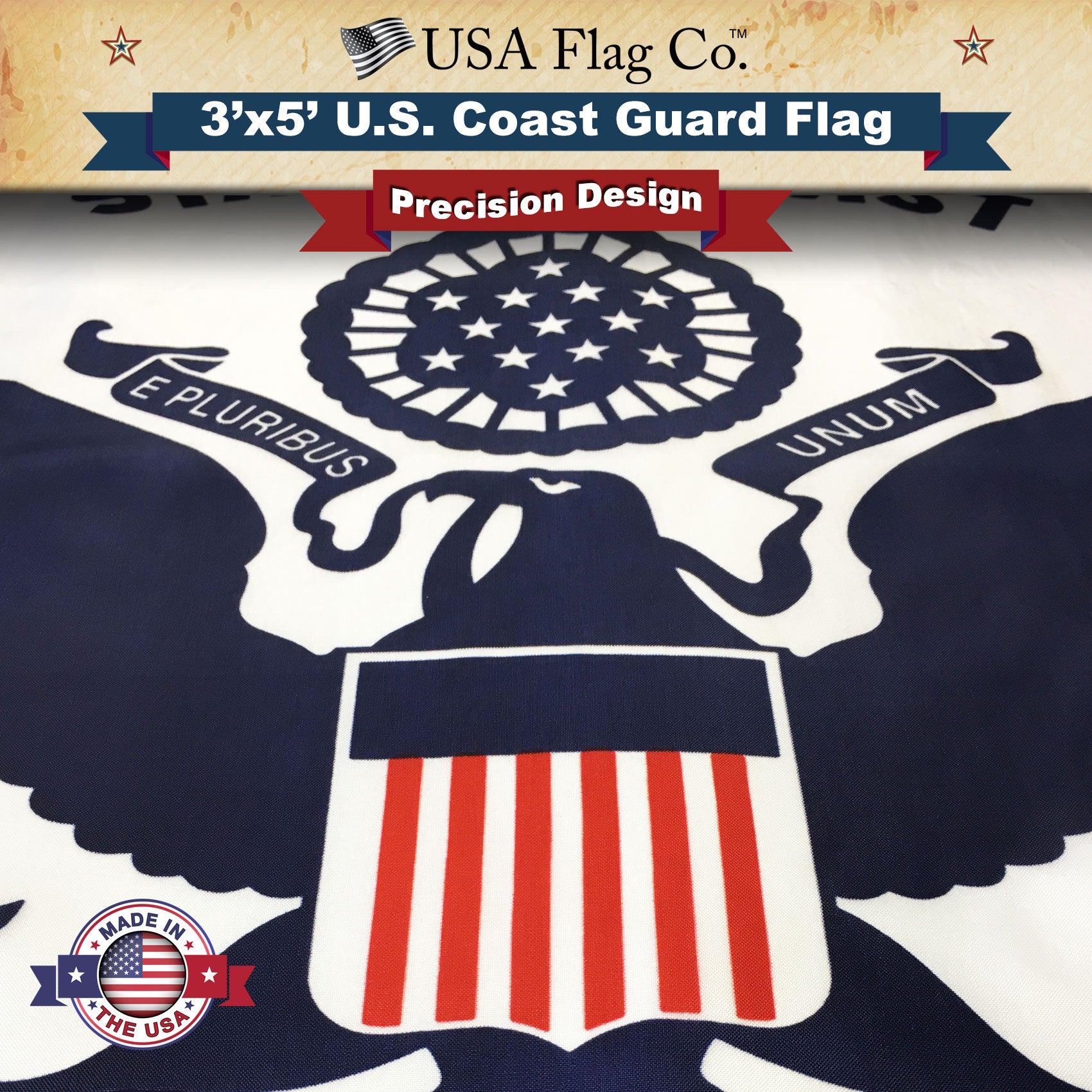 Official US Coast Guard Flag Made in USA - Image 4